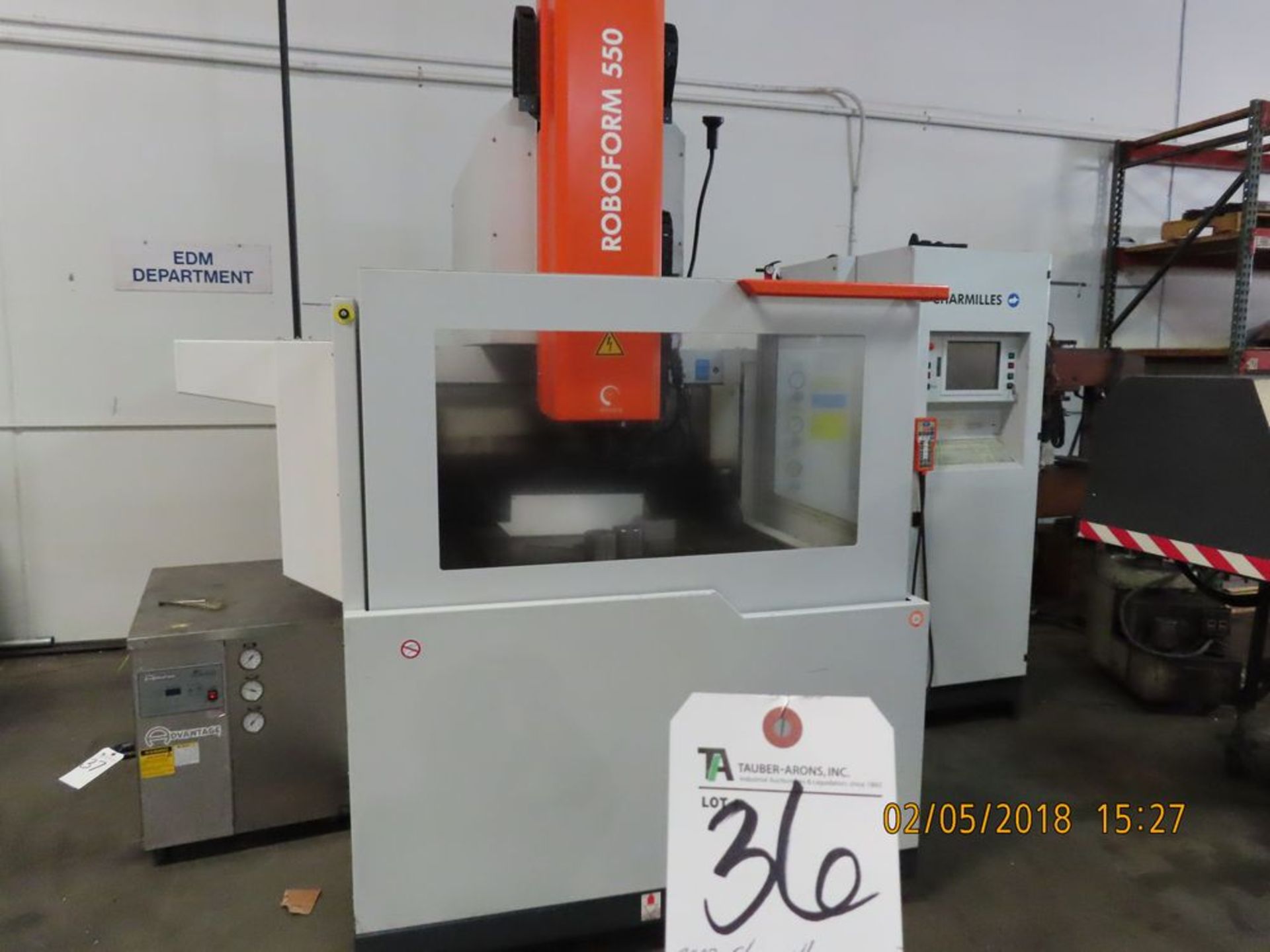 (2007) Charmilles mod. Roboform 550, EDM Machine Sinker Type w/ Tool Changer, 75 AMP, 3 Phase, 400