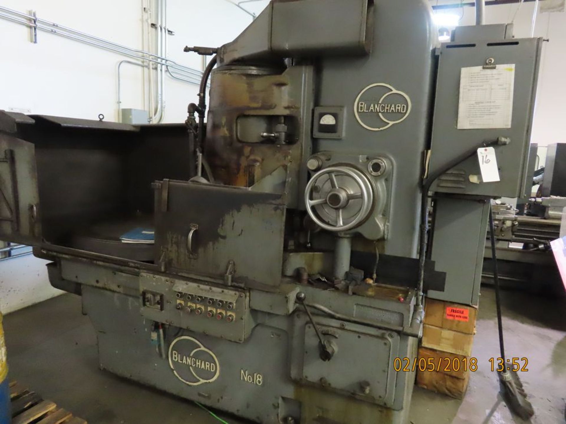 Blanchard mod. 18, 42'' Table Rotary Surface Grinder S/N 10990