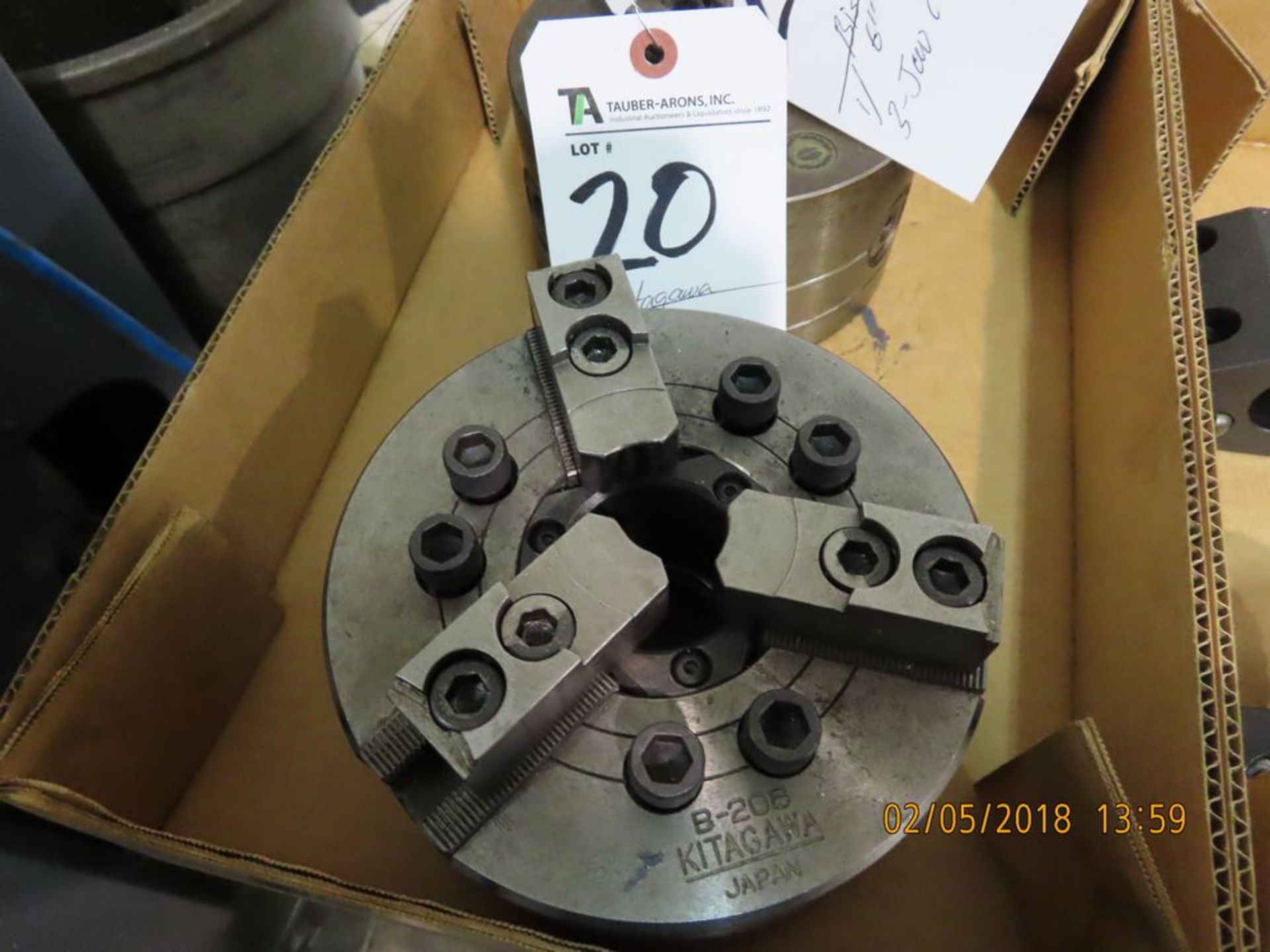 Kitagawa mod. B-206, 6 1/2'' 3-Jaw Chuck