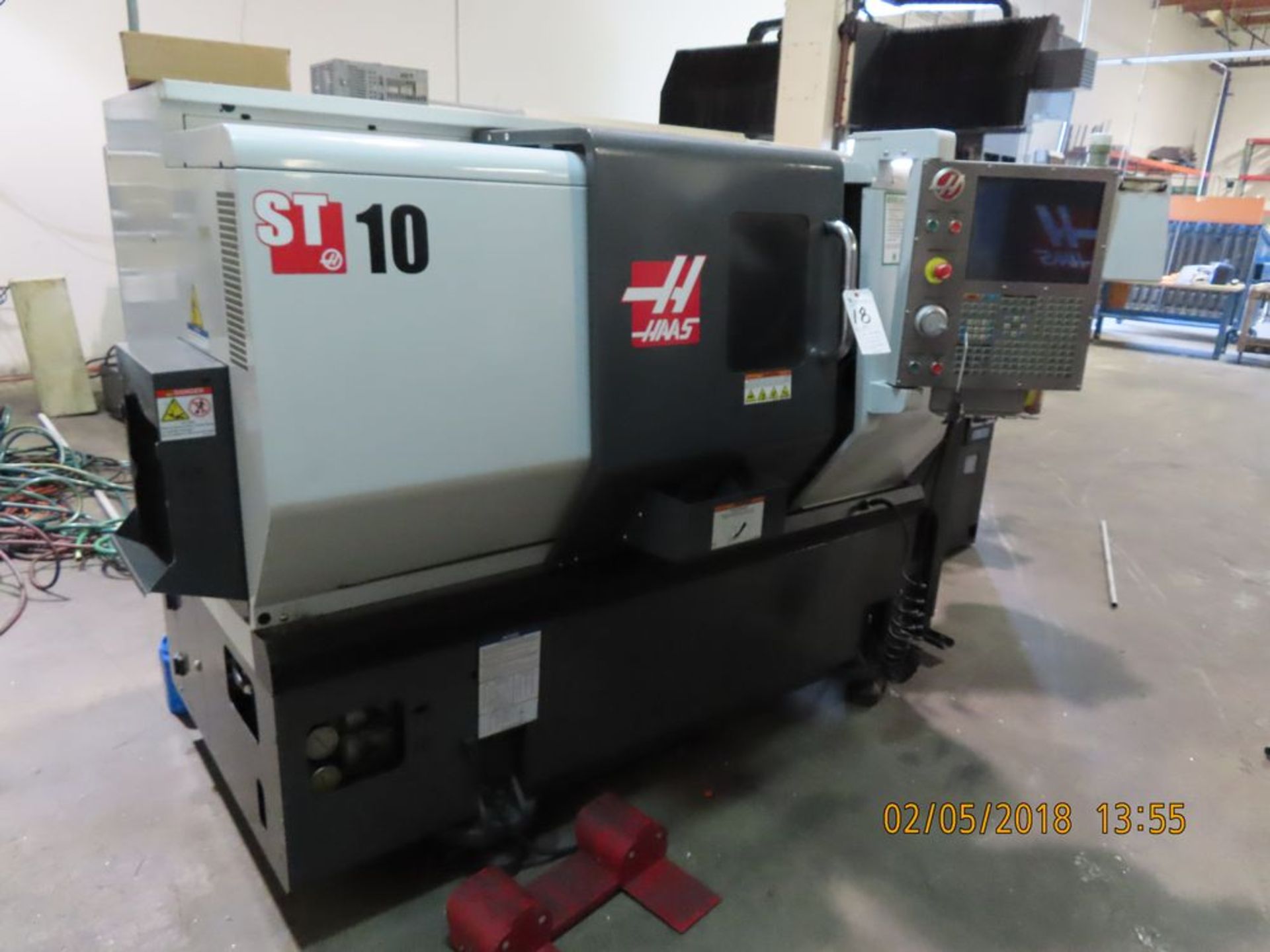 (2011) Haas mod. ST-10, 12-Station CNC Turning Center w/ 5C-Bull Nose, Tail Stock, 6000 RPM, 2-