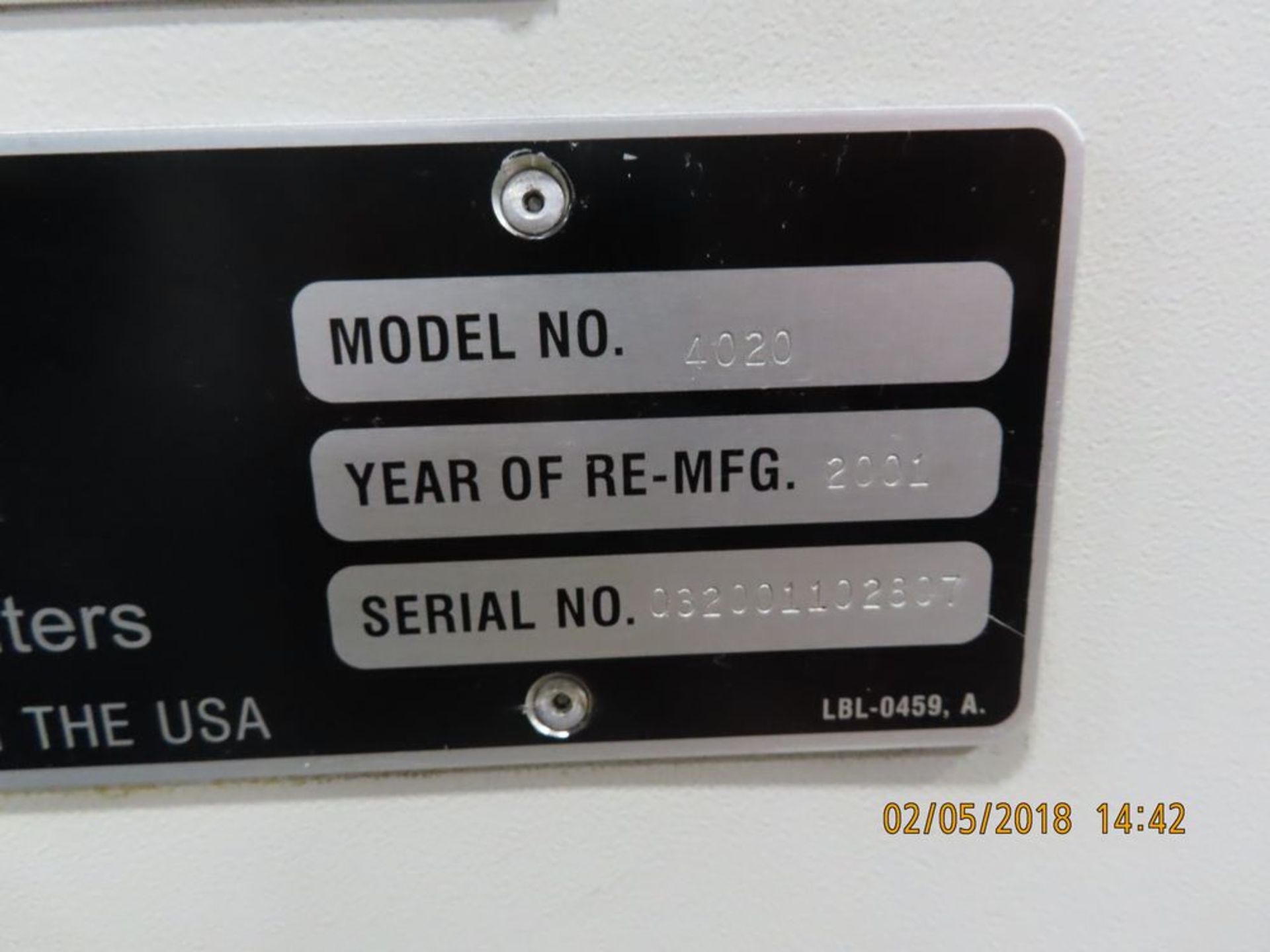 (2001) Fadal mod. 420, Vertical CNC Machine Center 21-ATC, 3-Axis (No Vise); S/N 032001102807 - Image 5 of 5