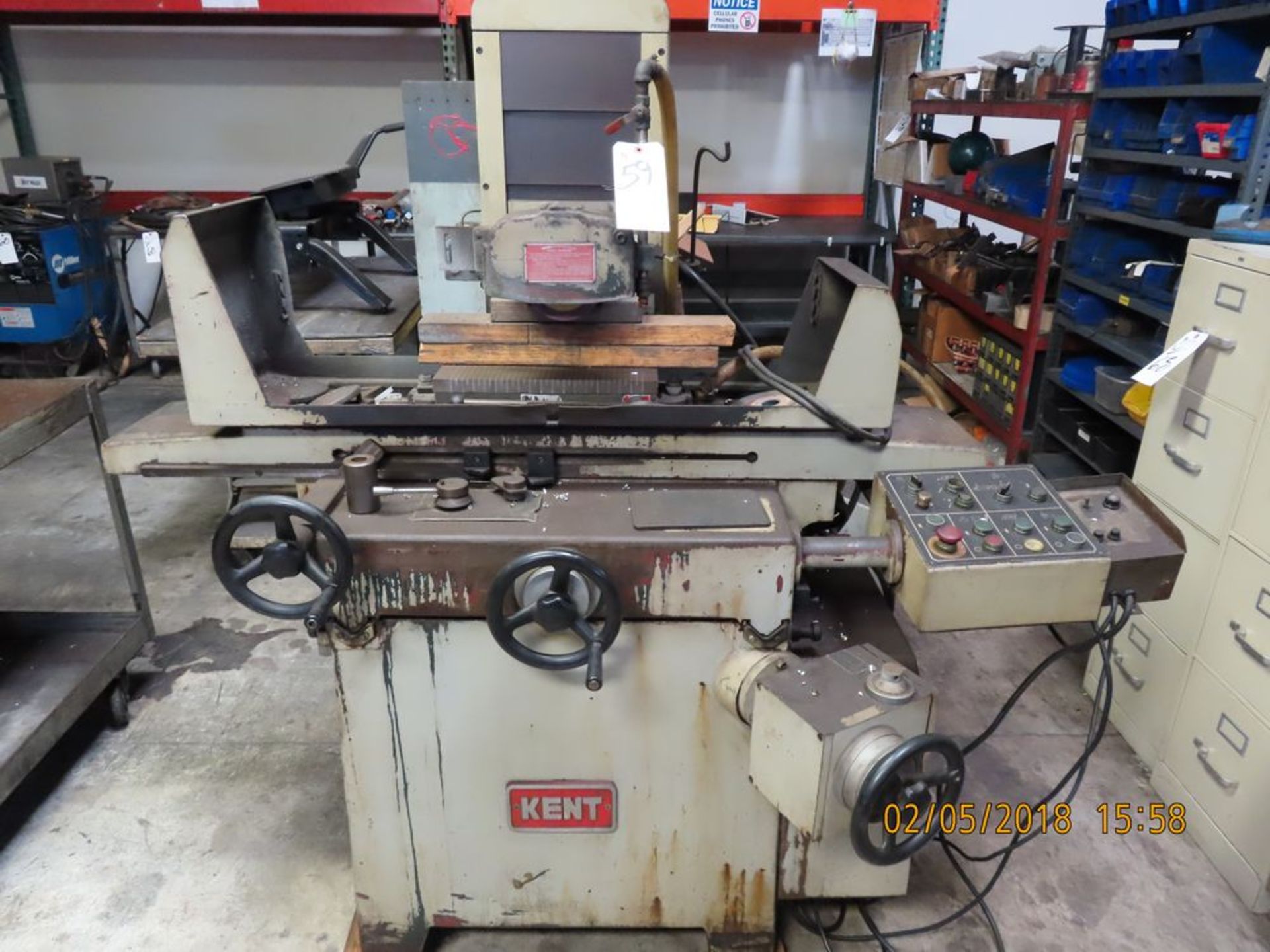 Kent mod. KGS-250AHD, 6'' x 18'' Surface Grinder w/ Mag Chuck; S/N 840504-2