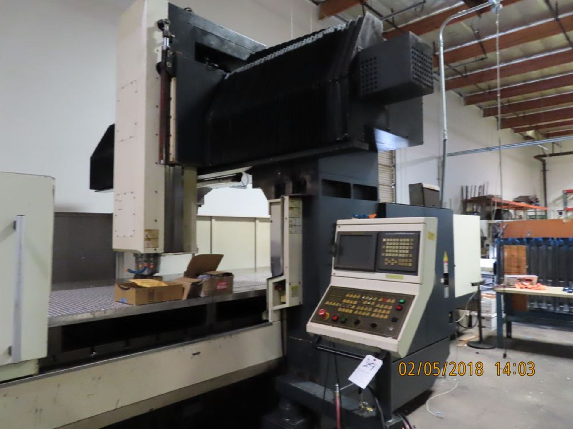 (2007) Viper Mighty mod. PR04210, Vertical CNC Bridge Milling Machine, 163'' x 81'' Table, 40- - Image 2 of 7