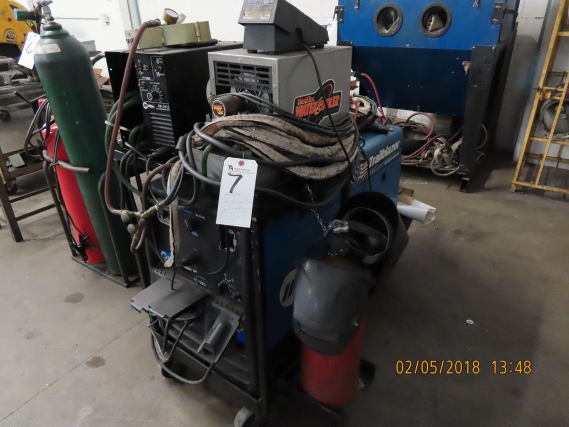 Miller mod. Trailblazer 203, Gas Tig Welder/Generator w/ Miller HP-251D-1 Arc Starter, Weld Tec.