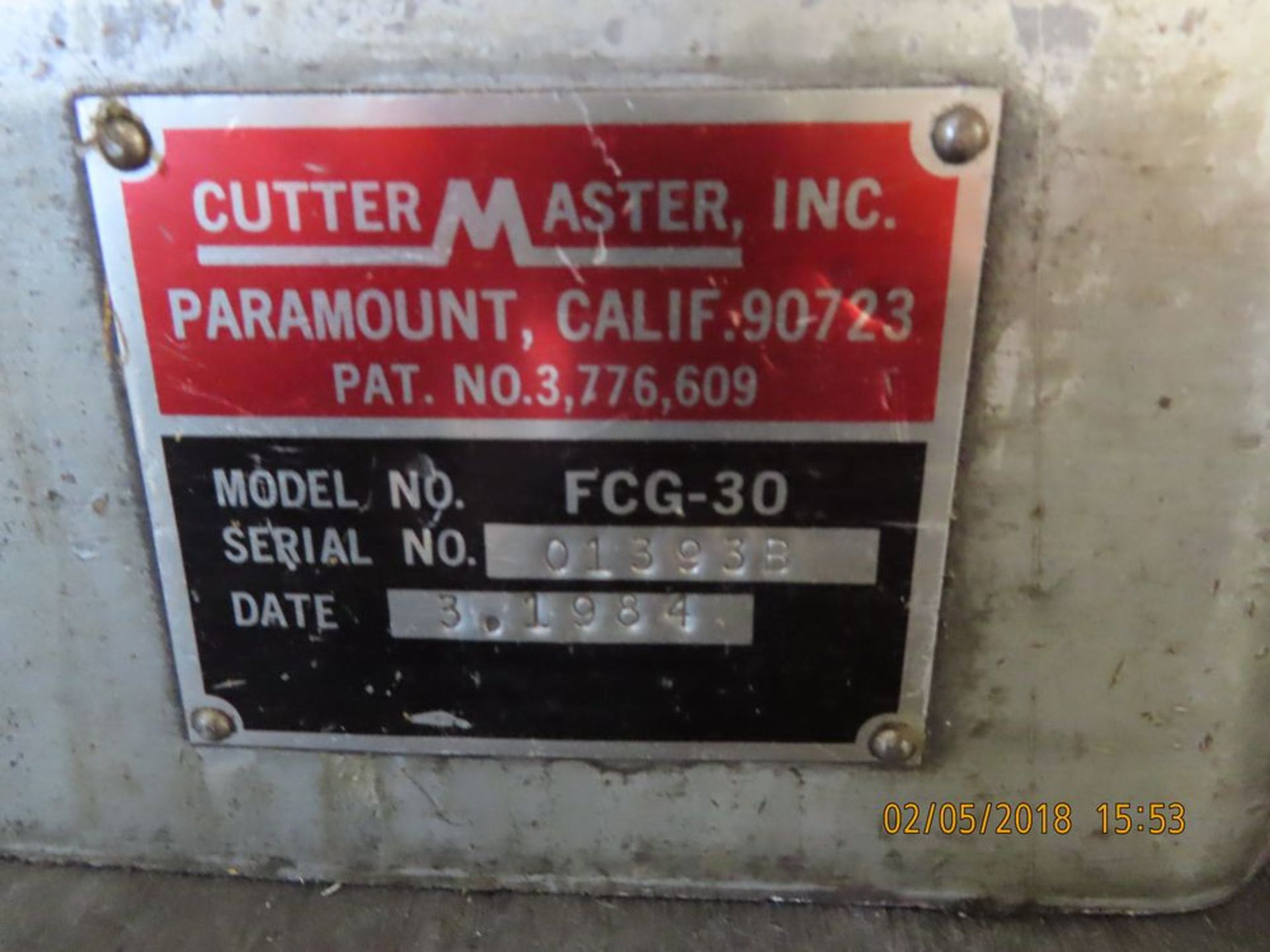 Cuttermaster mod. FCG-30, Tool Sharpener Grinder - Image 3 of 3