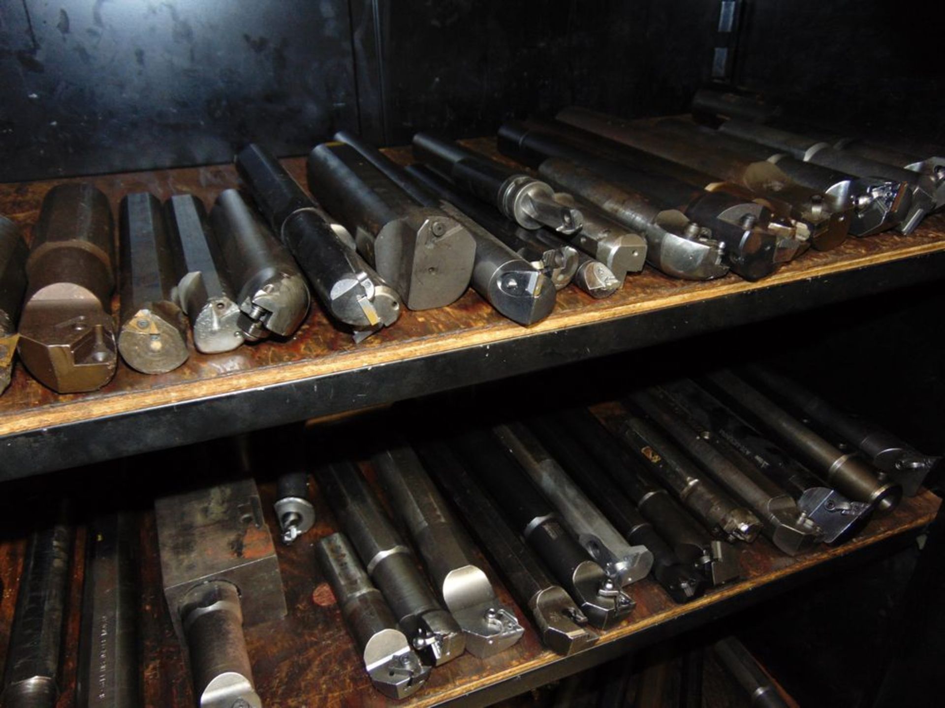 (Lot) Lathe Tooling, Carbide Insert Boring Bars Assorted Sizes, Approx. 800 pcs w/ Cabinet - Image 2 of 2