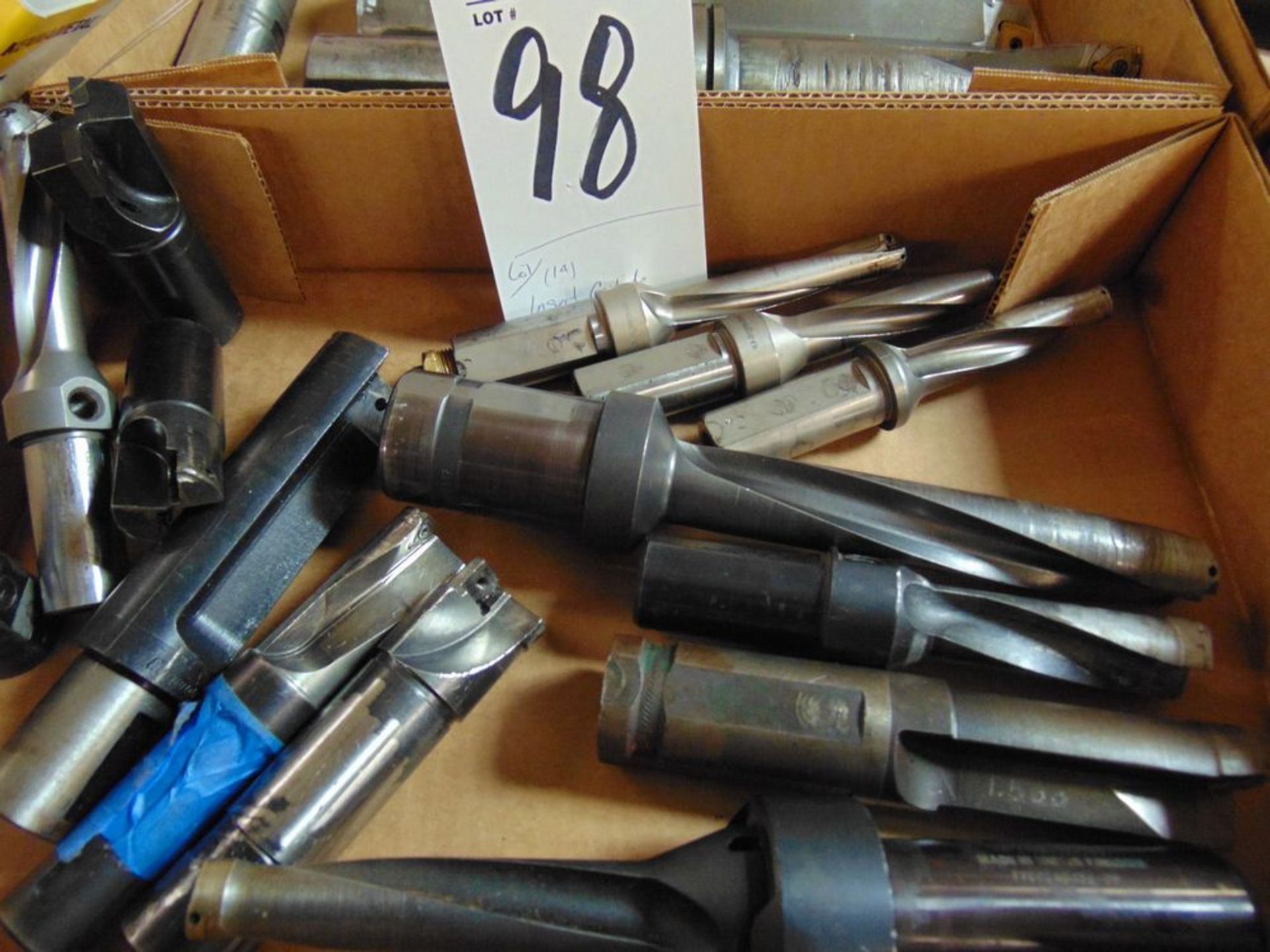 (Lot) (14) Insert Carbide Cutters, 1 5/8'' & Other Sizes