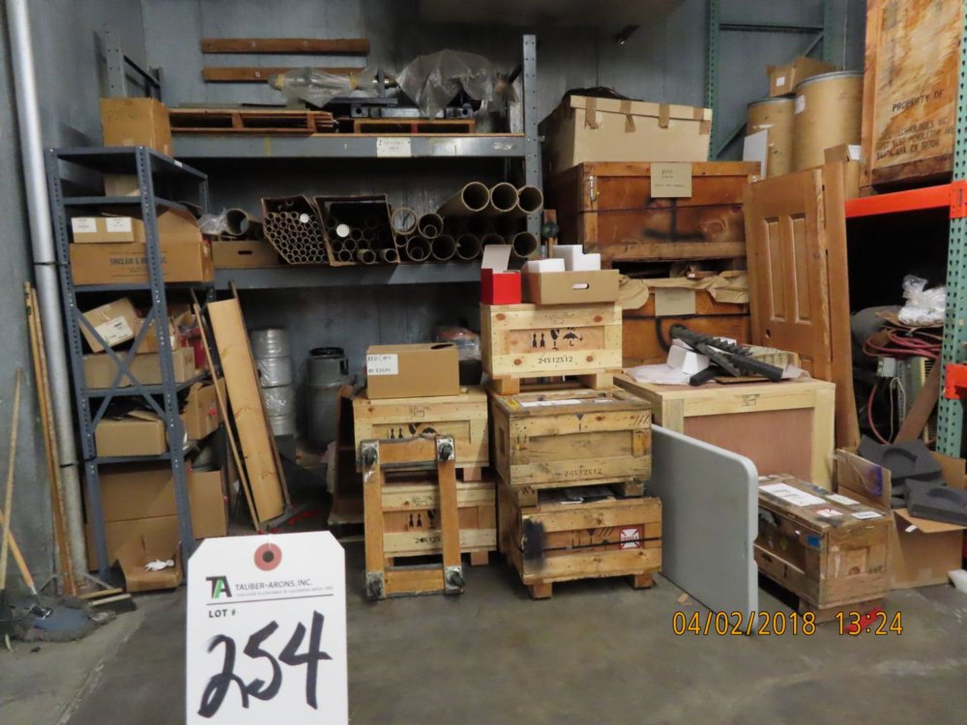 (Lot) Contents of Room, Excluding: (2) Pieces of Furniture & Ladder; Including: Pallet Racking,