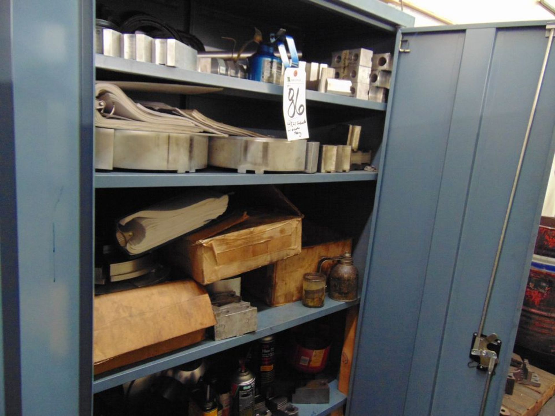 (Lot) (2) Cabinets w/ Lathe Tooling, Soft Jaw Boring Bars, Insert Tool Holders