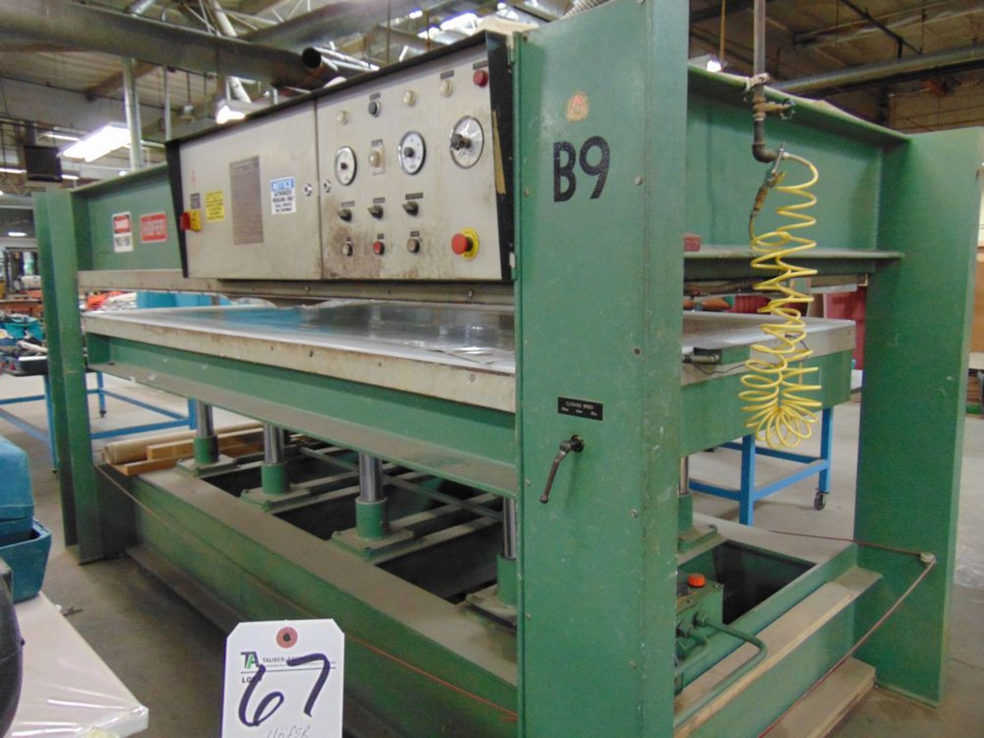 (1988) Hofer Type HP-500, hyd. Platen Veneer Press 64'' x 120'' Platen; S/N 2814