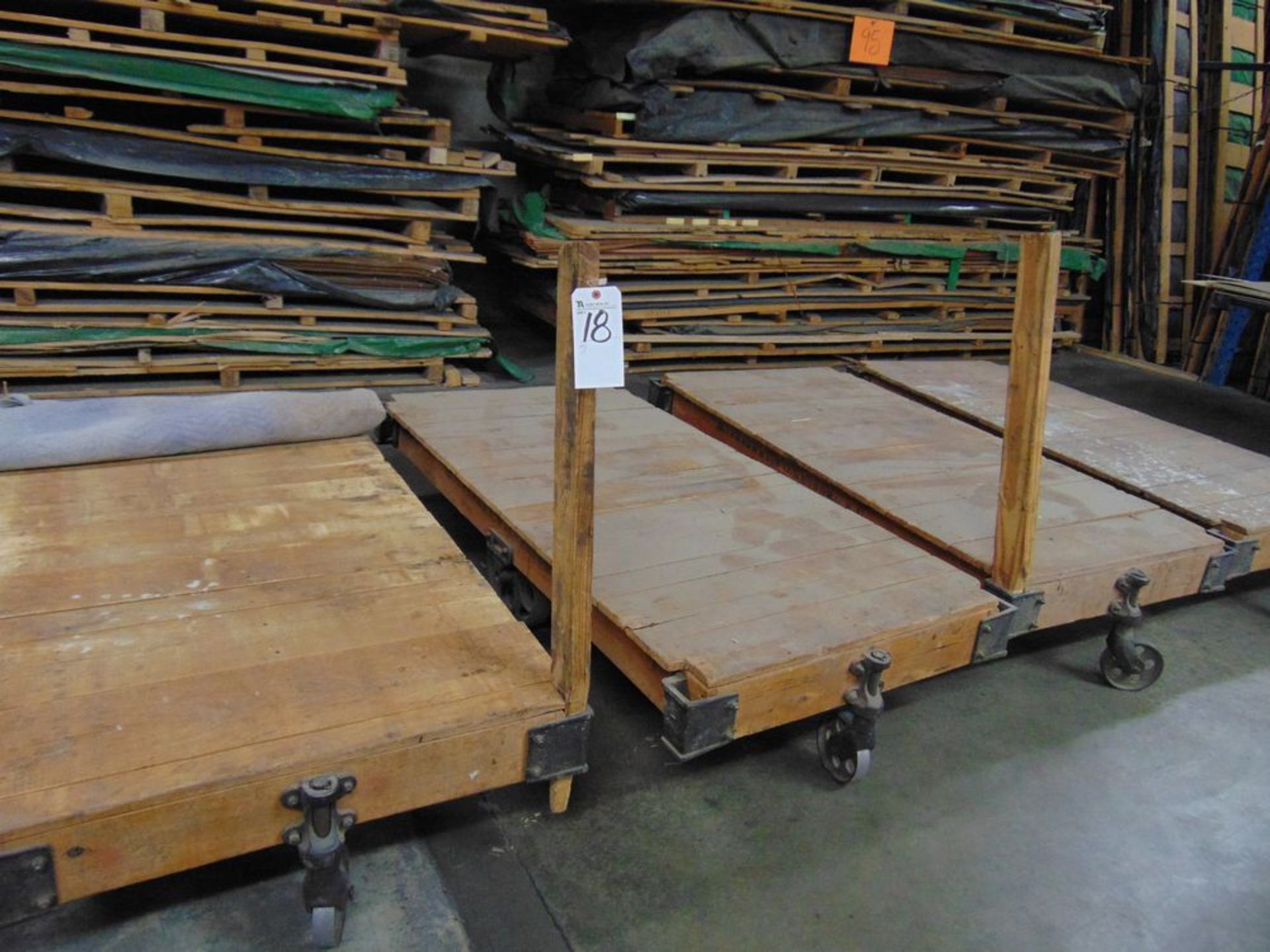 36'' x 72'' Lumber/Furniture Carts w/ Die Cast Caster Wheels
