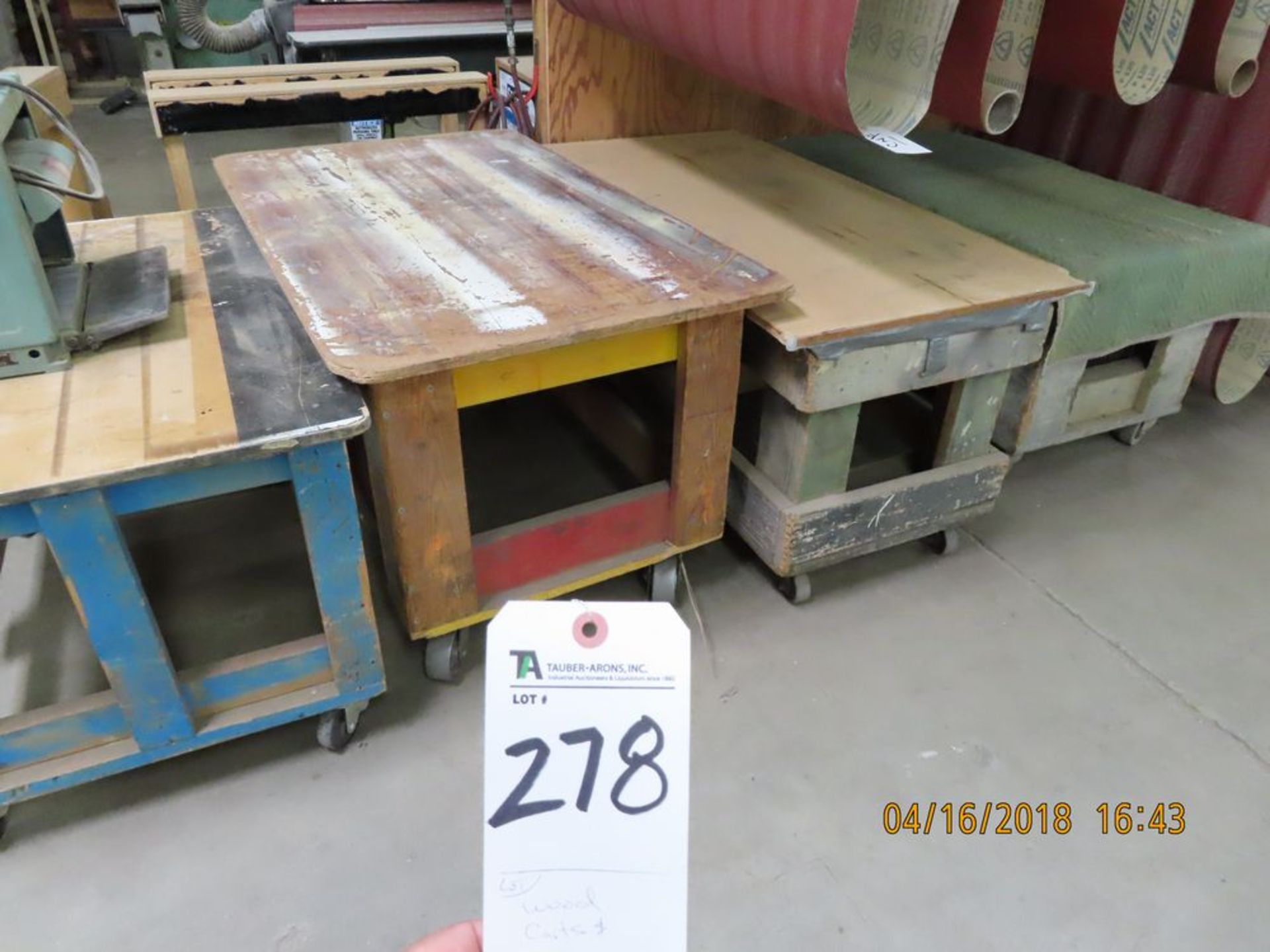 (Lot) Wood Carts & Horses