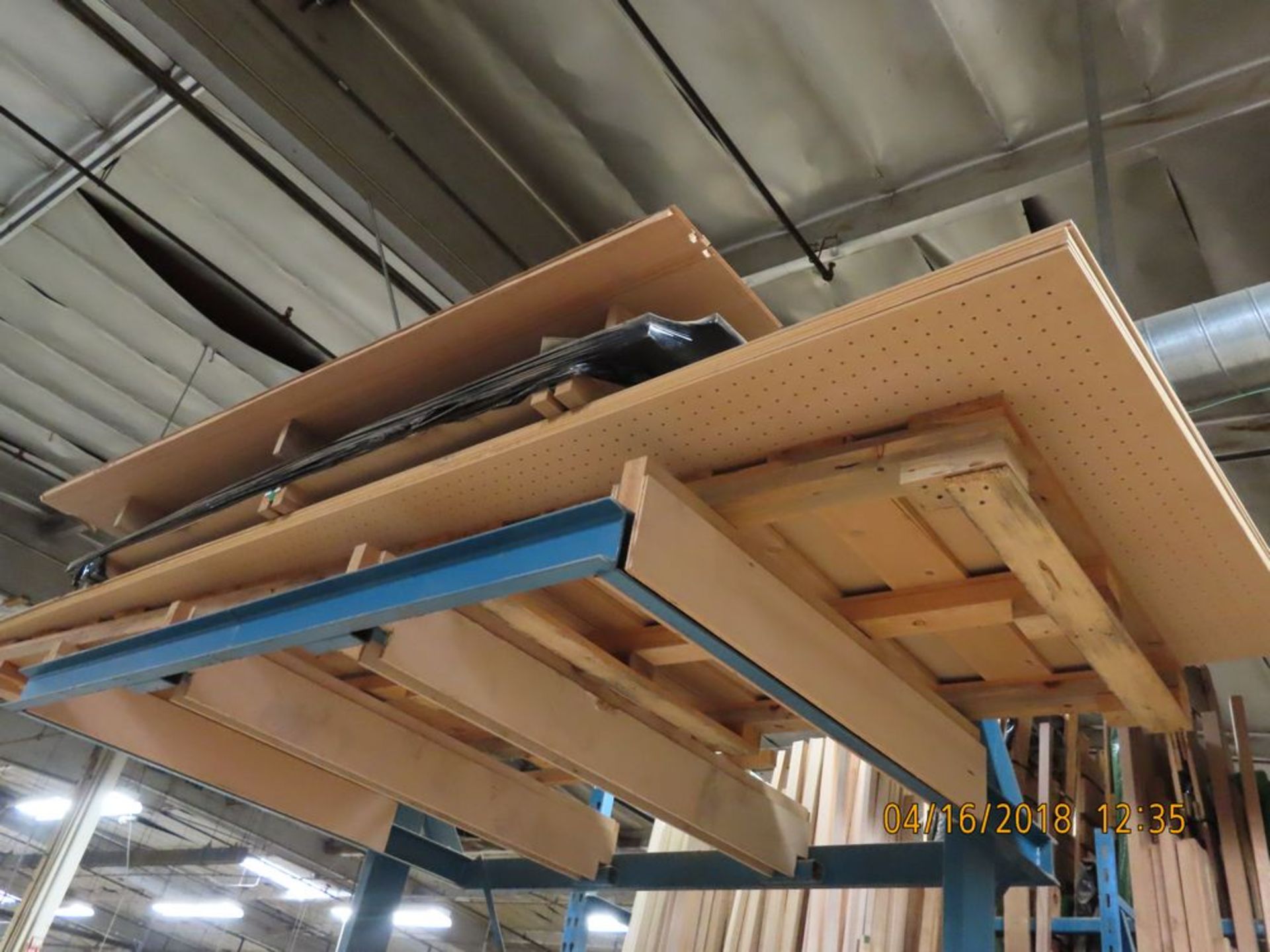 (Lot) Plywood, Veneer & Misc. Wood w/ Rack - Image 3 of 3