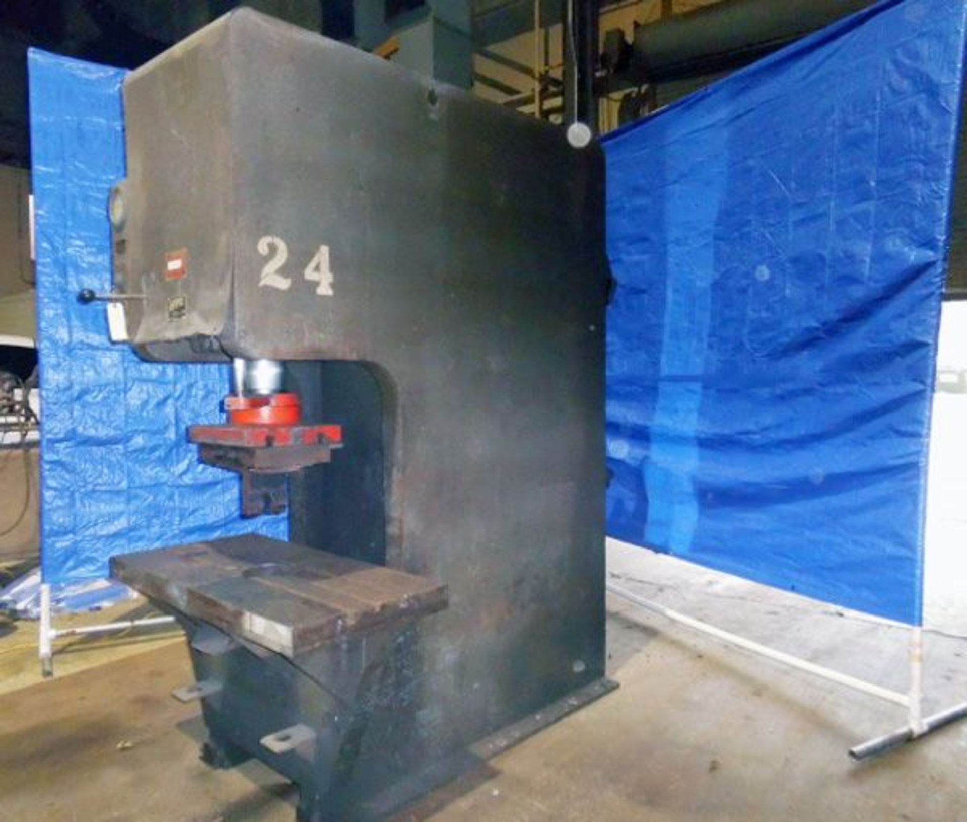 HTC Hydraulic C Frame Press 75 Ton x 48'' x 24''. LOADING FEE FOR THIS LOT: $400 - Image 3 of 6