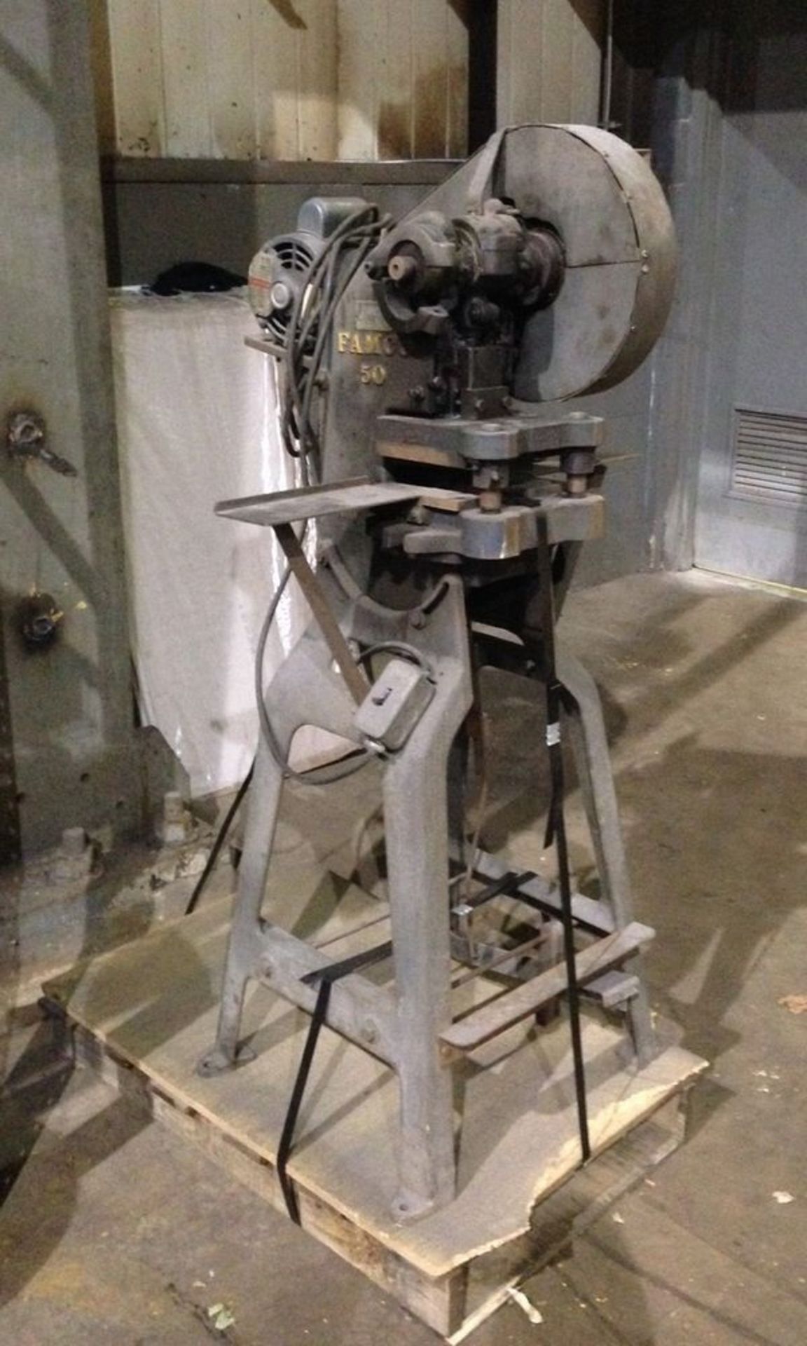 Famco OBI Punch Press 6 Ton x 10'' x 6''. LOADING FEE FOR THIS LOT: $100