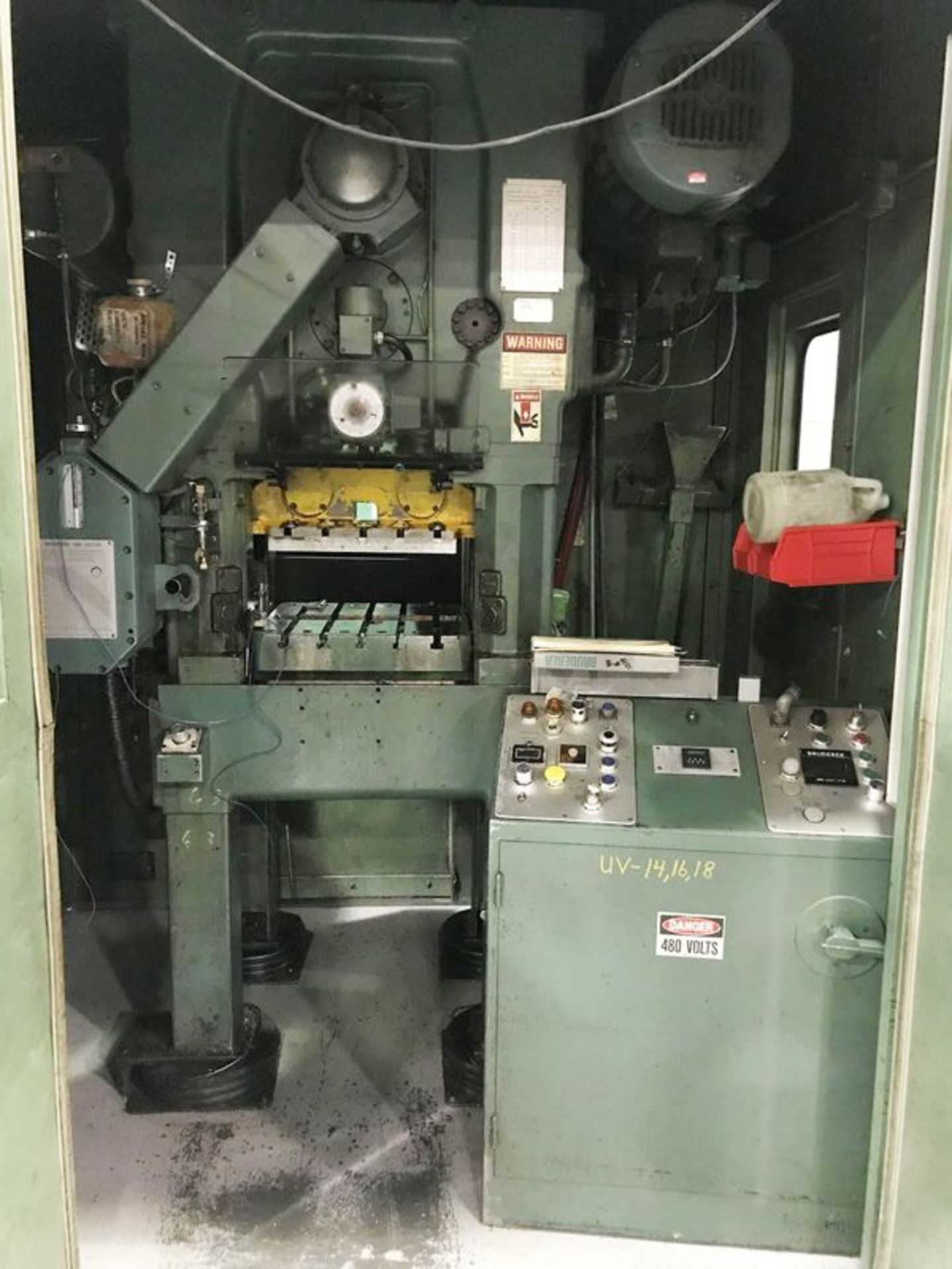 Bruderer High Speed Punch Press 25 Ton x 21'' x 21''. LOADING FEE FOR THIS LOT: $500