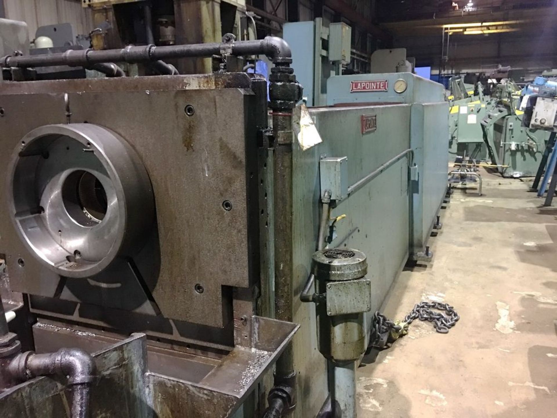 Lapoint Hydraulic Horizontal Broaching Machine 50 Ton x 78''. LOADING FEE FOR THIS LOT: $1000