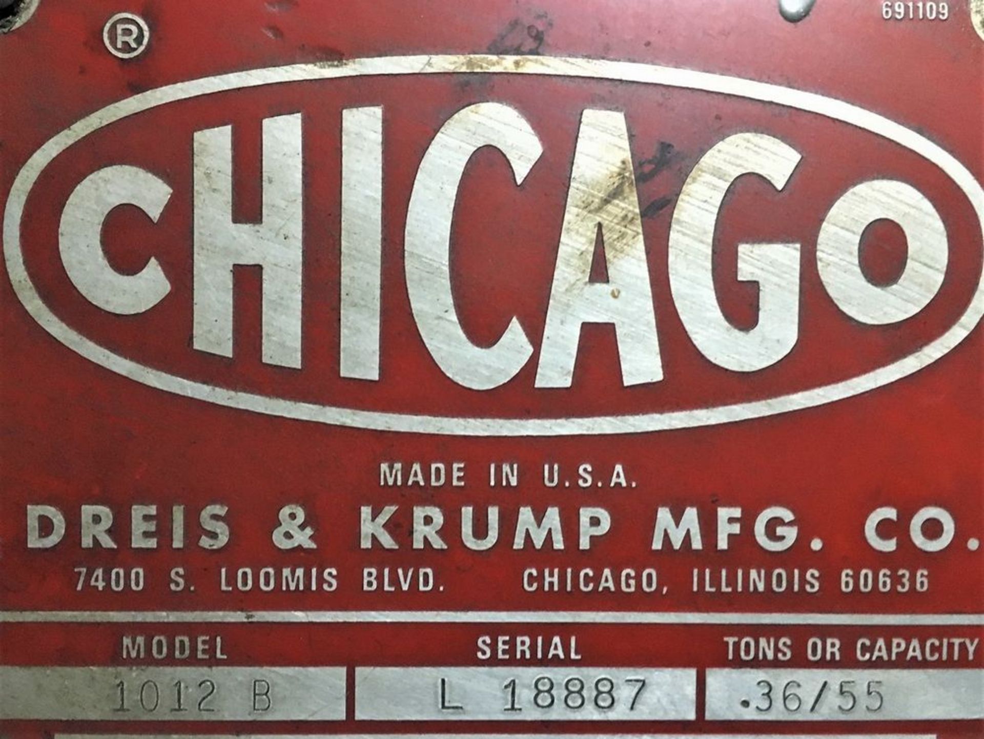 Chicago CNC Air Clutch Press Brake 55 Ton x 12' - Image 16 of 17