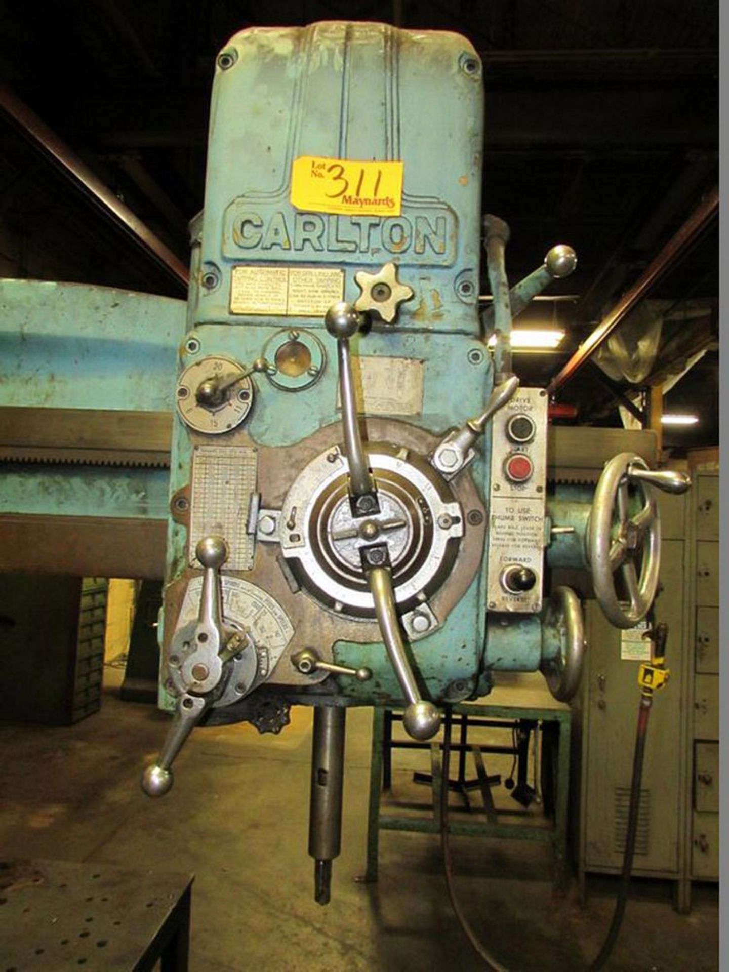 Carlton Radial Arm Drill 4' x 9''. LOADING FEE FOR THIS LOT: $500 - Image 2 of 4