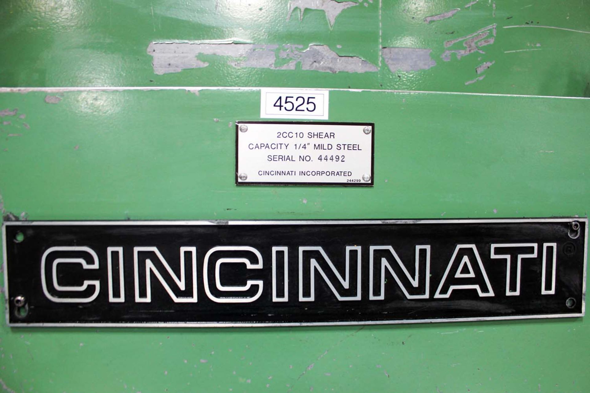 Cincinnati Power Shear 1/4'' x 10'. LOADING FEE FOR THIS LOT: $900 - Image 11 of 11