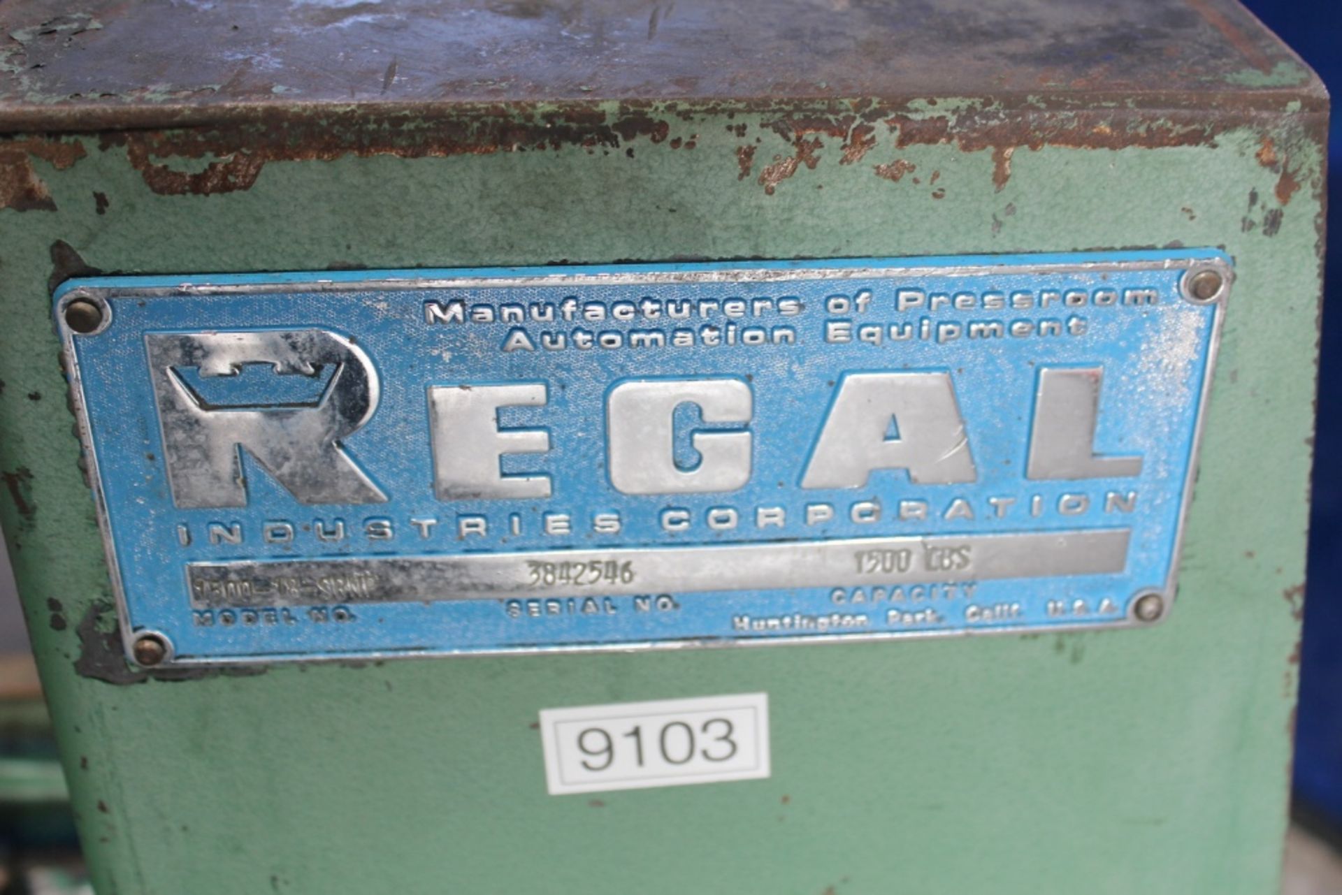 Regal Coil Payoff Reel 1,500 Lbs. x 18''. LOADING FEE FOR THIS LOT: $75 - Image 7 of 7