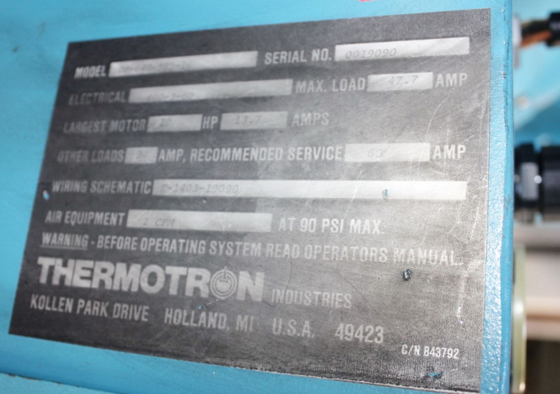 Thermotron Electrodynamic Vibration Testing System 4,500 Force Pounds- 5- 2,000 HZ - Image 21 of 21