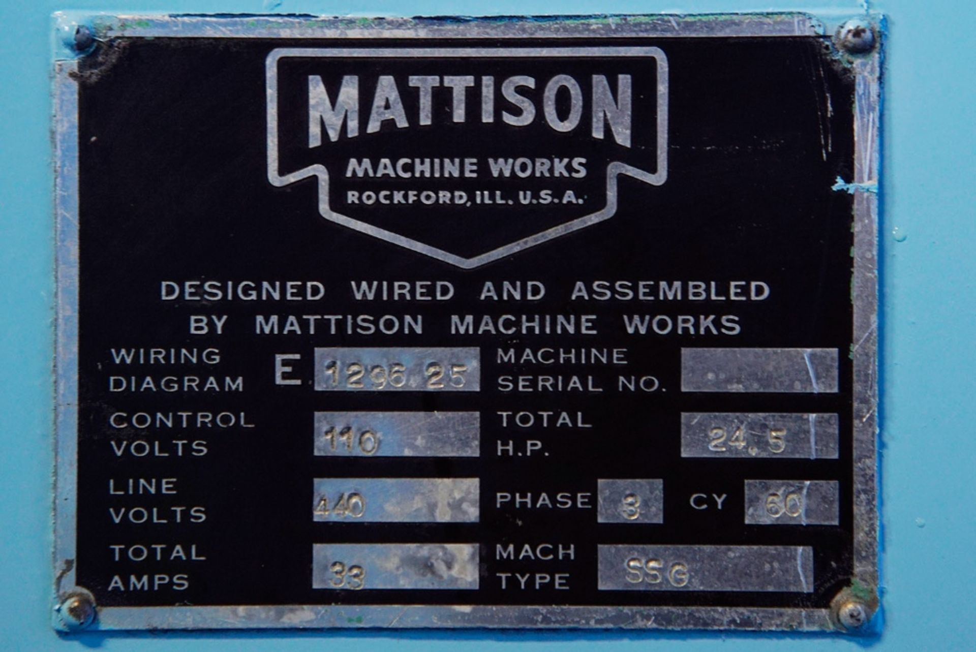 Mattison Automatic Surface Grinder 16'' x 48''. LOADING FEE FOR THIS LOT: $350 - Image 4 of 10