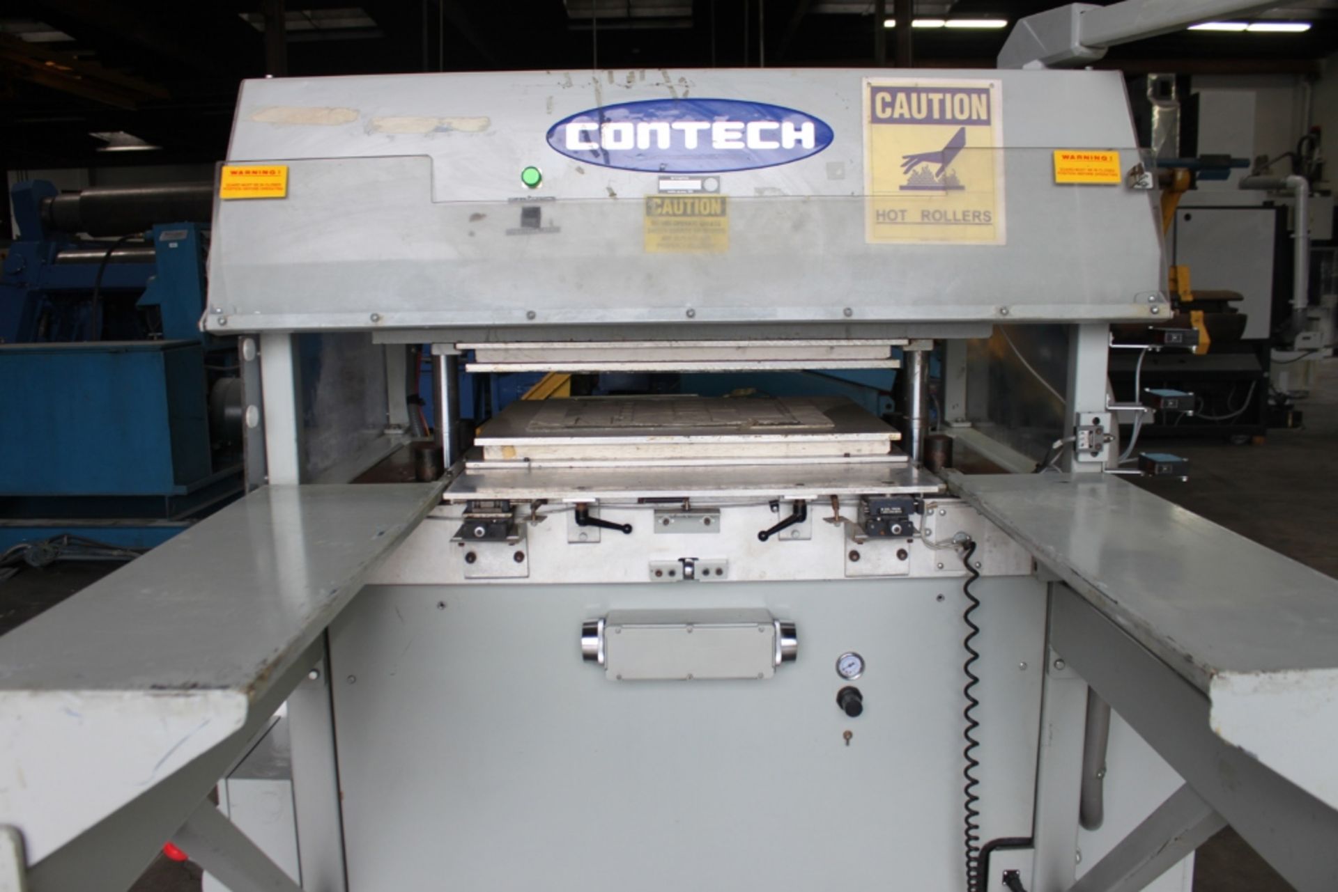 Contech Hydraulic Flat Bed Clicker Press w/ Auto Shuttle Table 50 Ton x 20'' x 28'' - Image 3 of 23