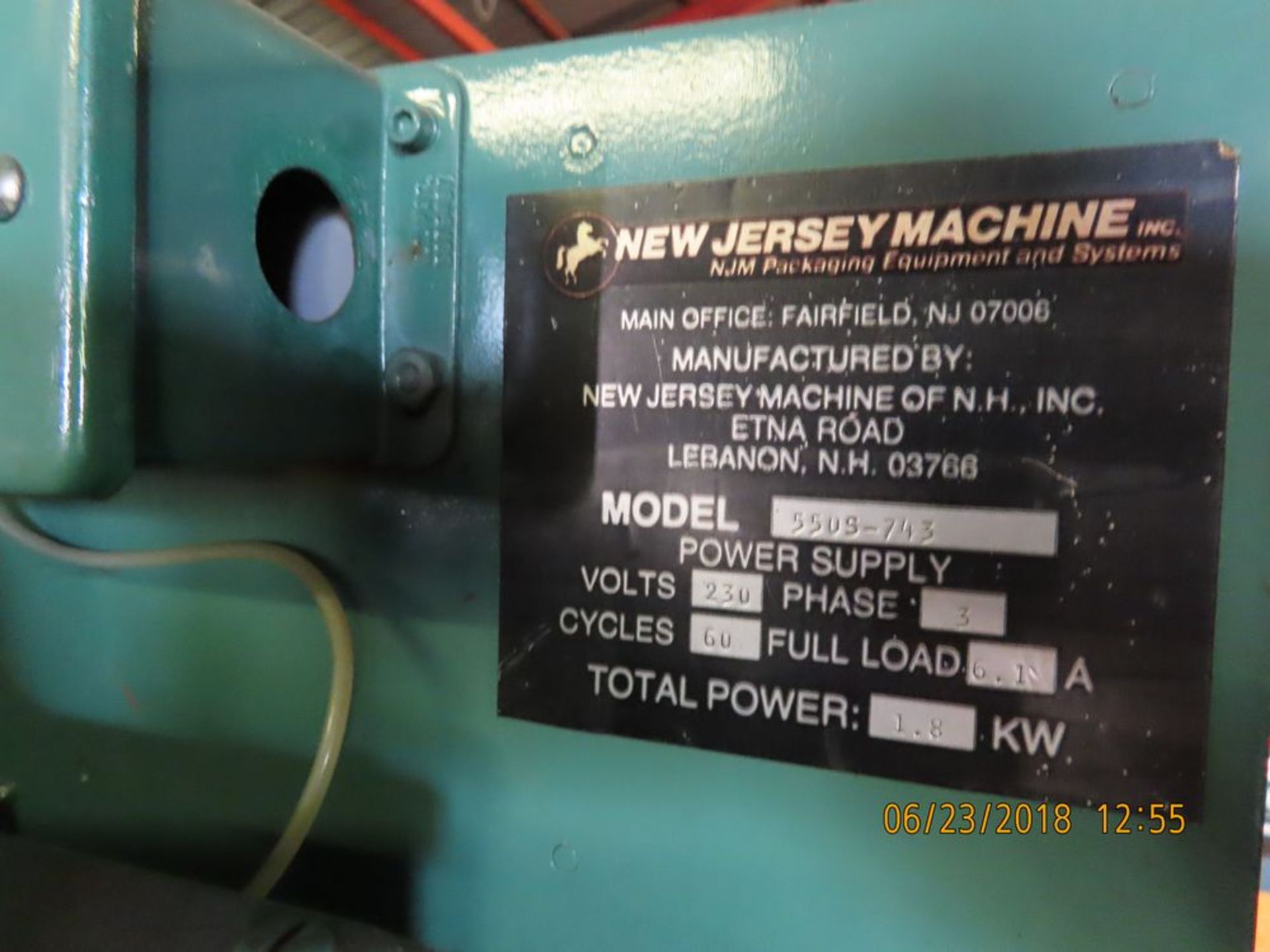 New Jersey Machinery mod. 5509-743 Chuck Capper - Image 3 of 3