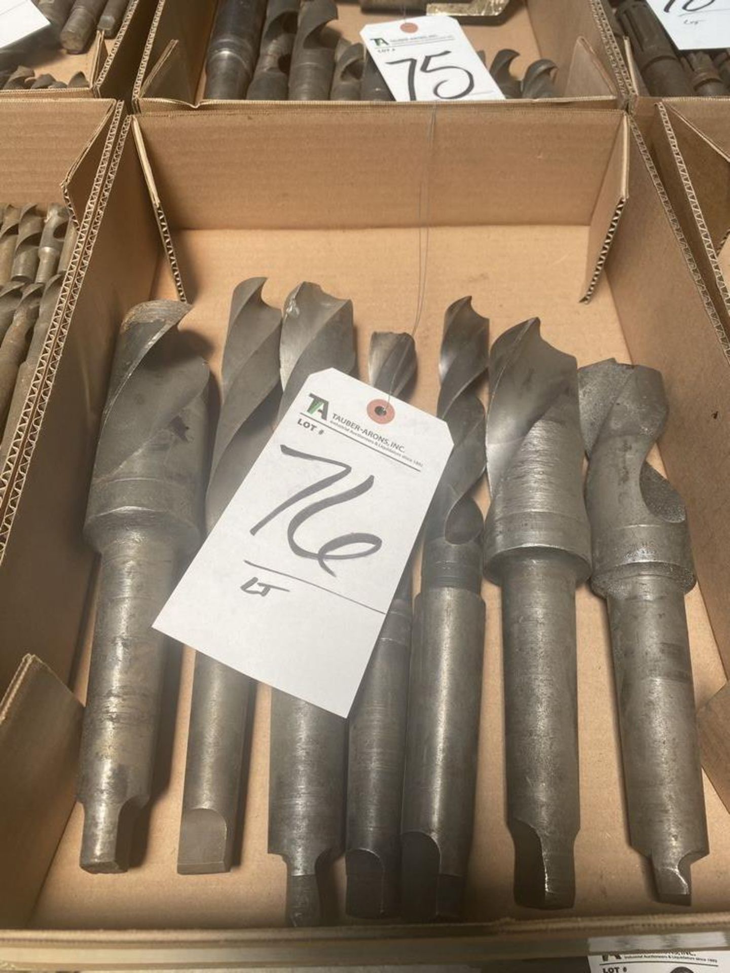 (Lot) (7) Assorted Size Drill Bits (2'', 1'' etc)