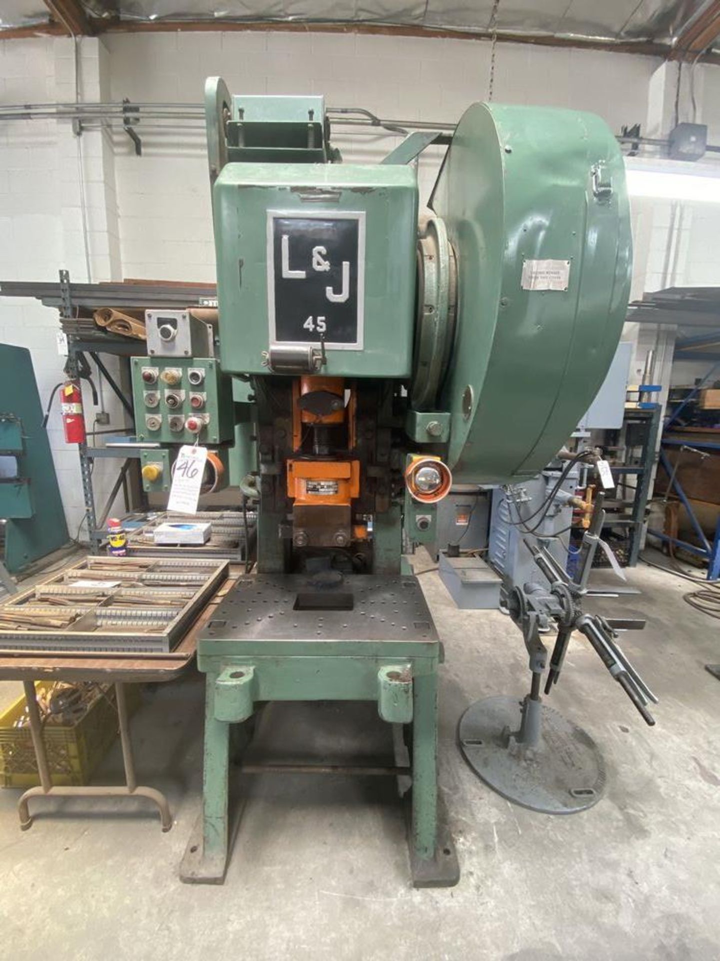 L&J No. 45, 45-Ton OBI Punch Press w/ 3'' Stroke,