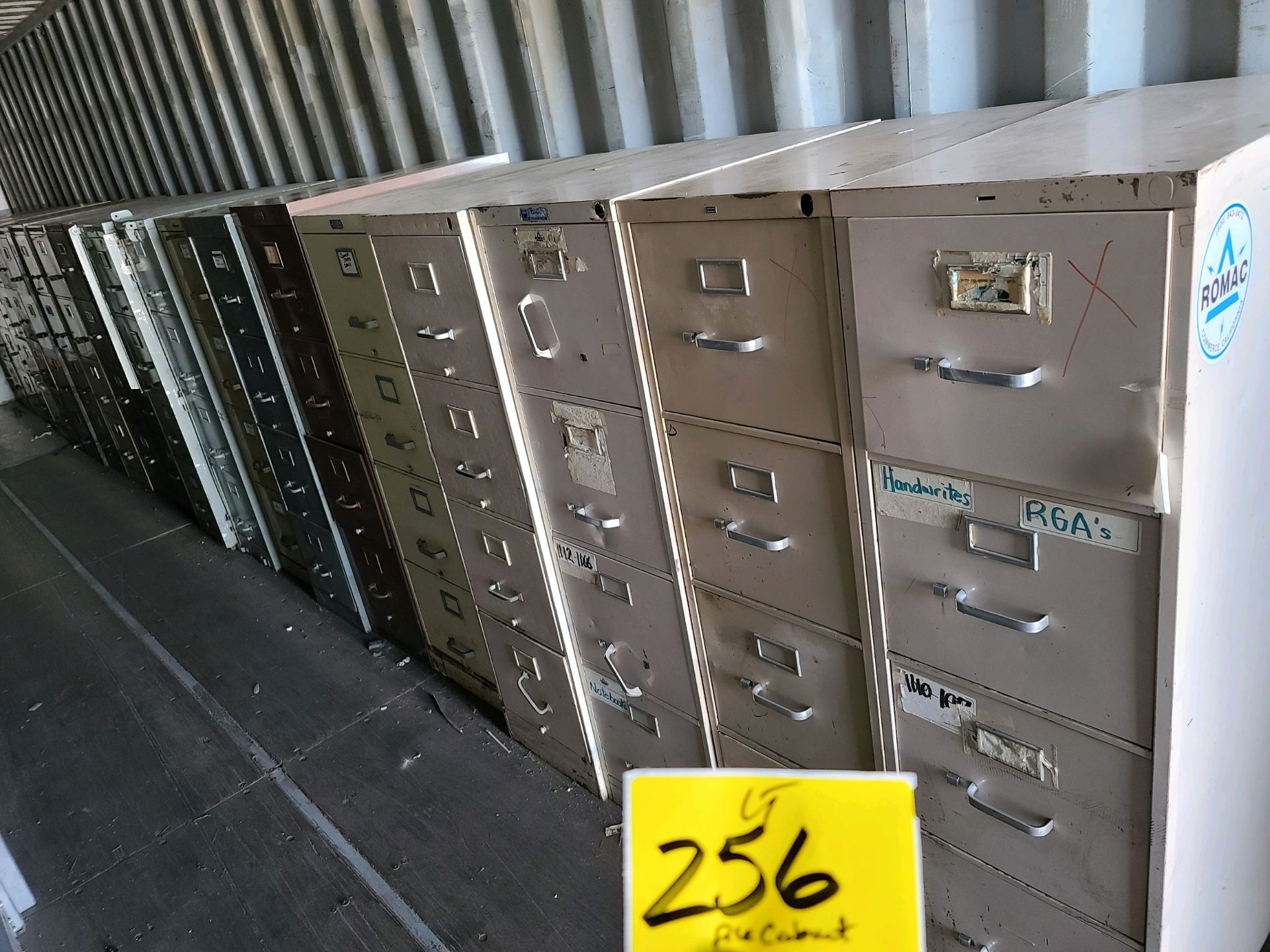 (Lot) (22) File Cabinets w/ Shelving