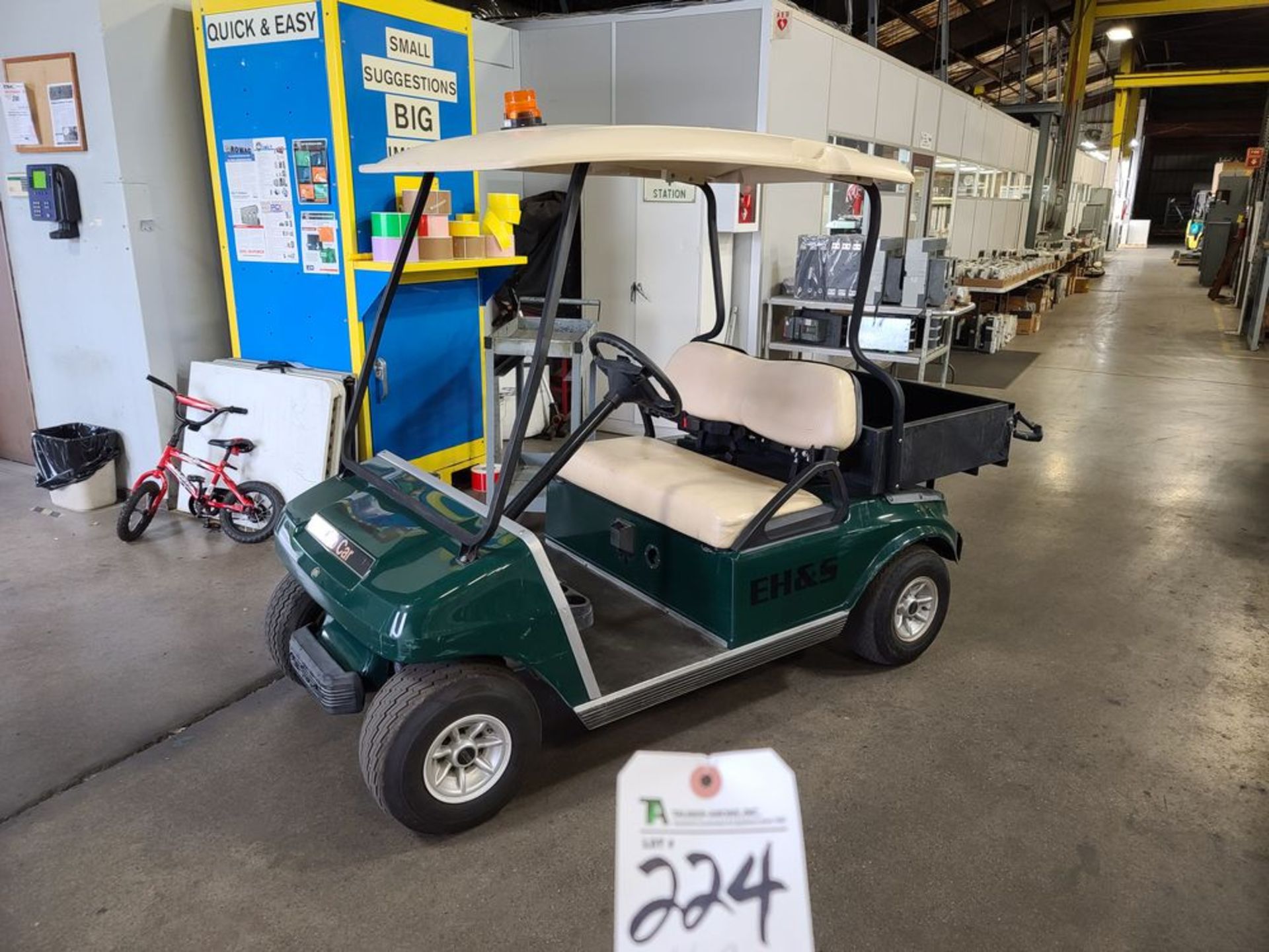 Club Car Electric Golf Cart w/ Cargo Bed