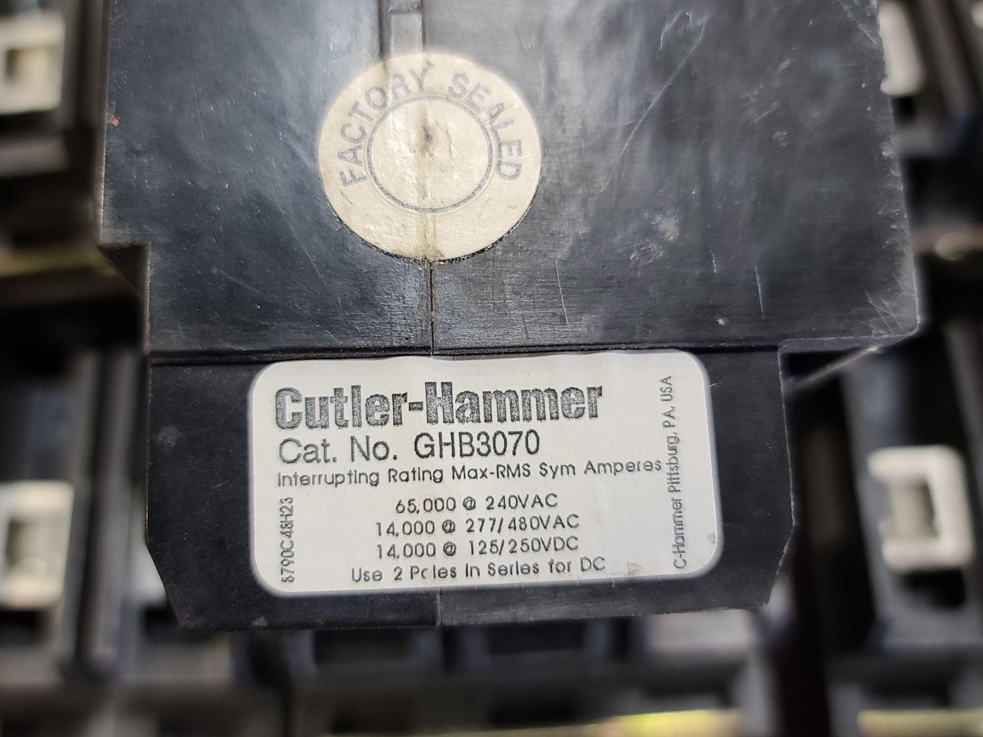 Cutler-Hammer 70 Amp, Cat GHB3070 "U" - Image 2 of 2