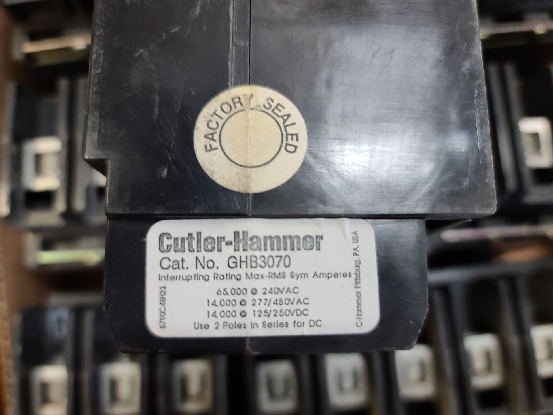 Cutler-Hammer 70 Amp, Cat GHB3070 "U" - Image 2 of 2