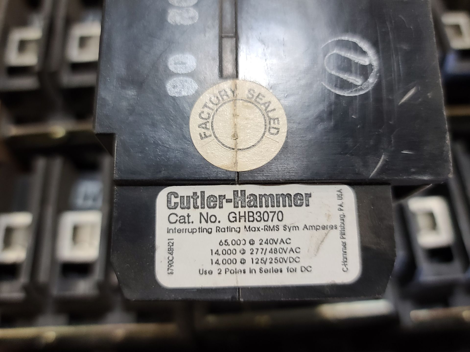 Cutler-Hammer 70 Amp, Cat GHB3070 "U" - Image 2 of 2