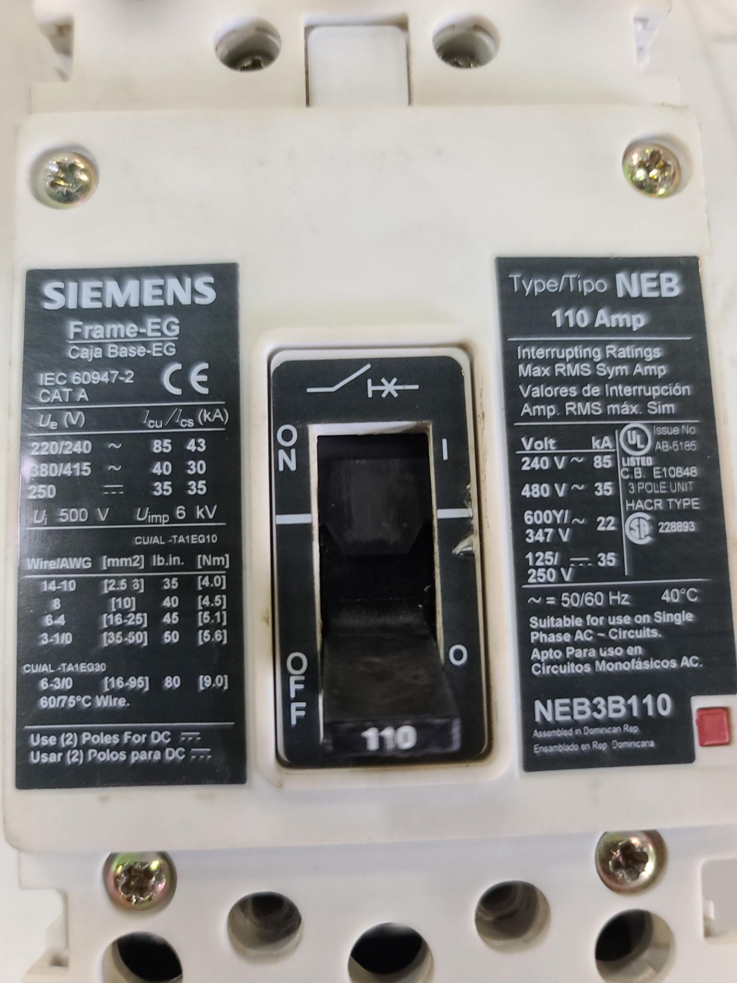 Siemens, 15 Amp, Cat. A "S" - Image 2 of 2