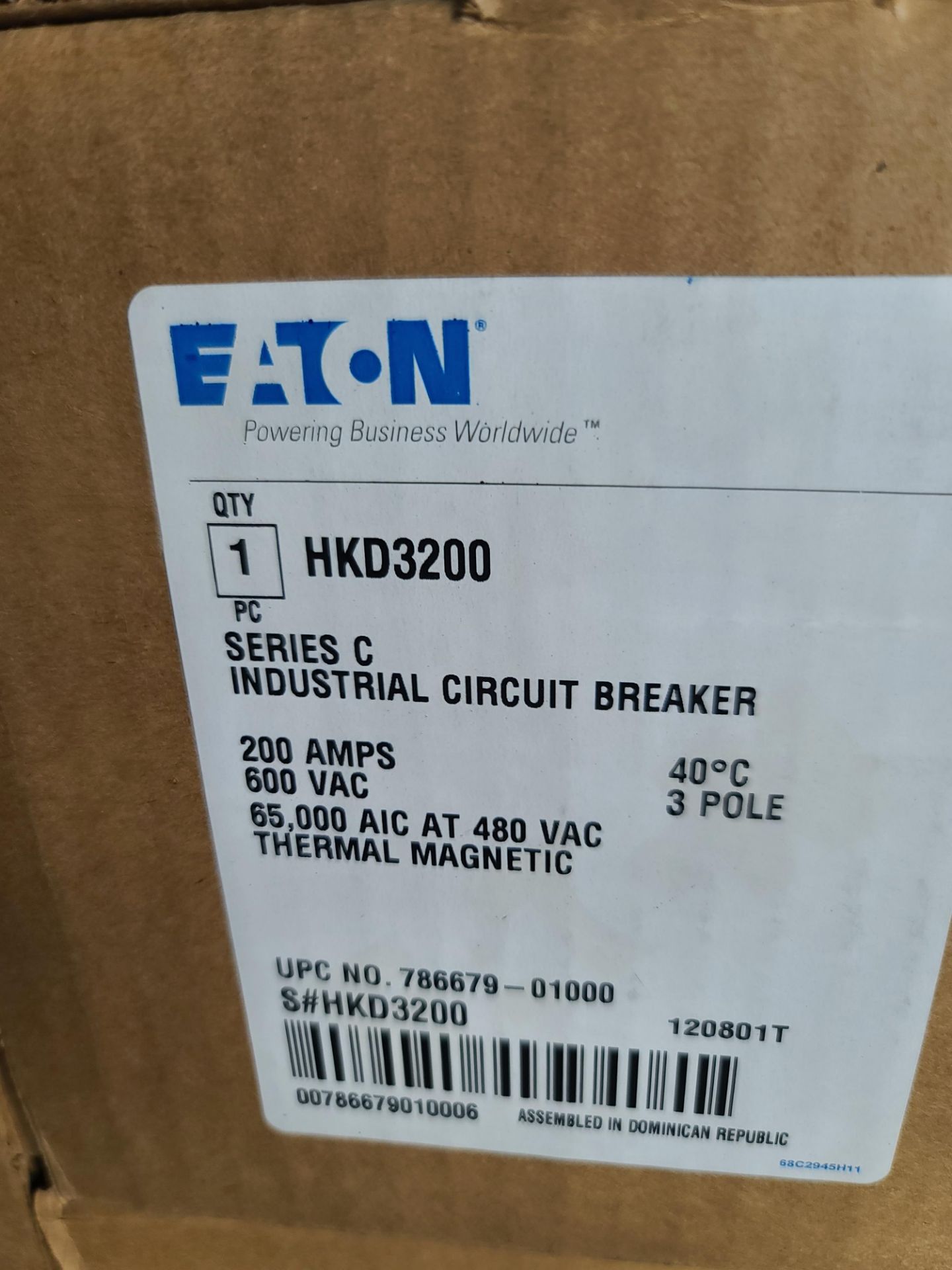Eaton No. HKD3200 Breakers "S" - Image 2 of 2