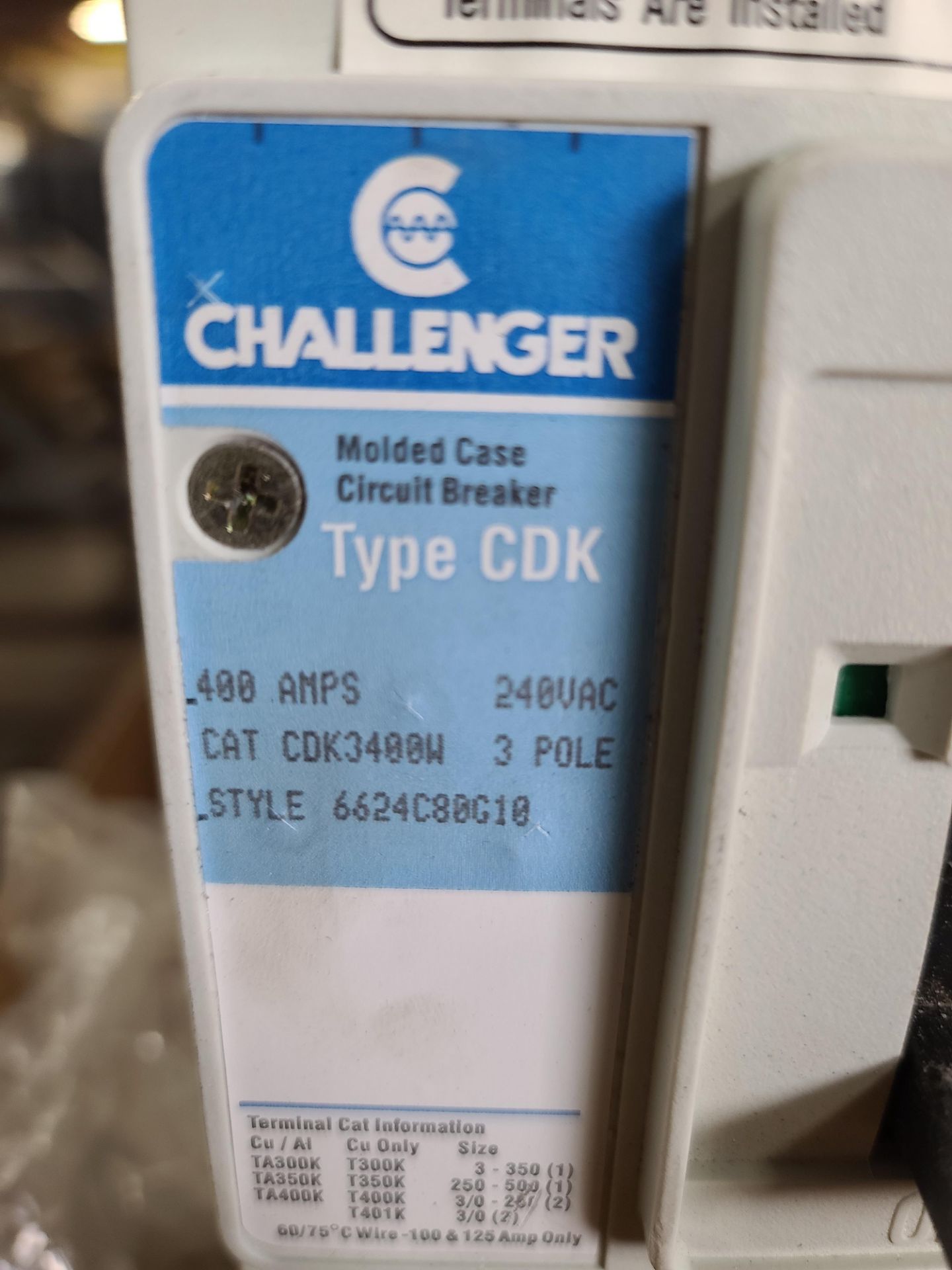 Challenger, 400 Amp, Cat LDL3400W "S" - Image 2 of 2