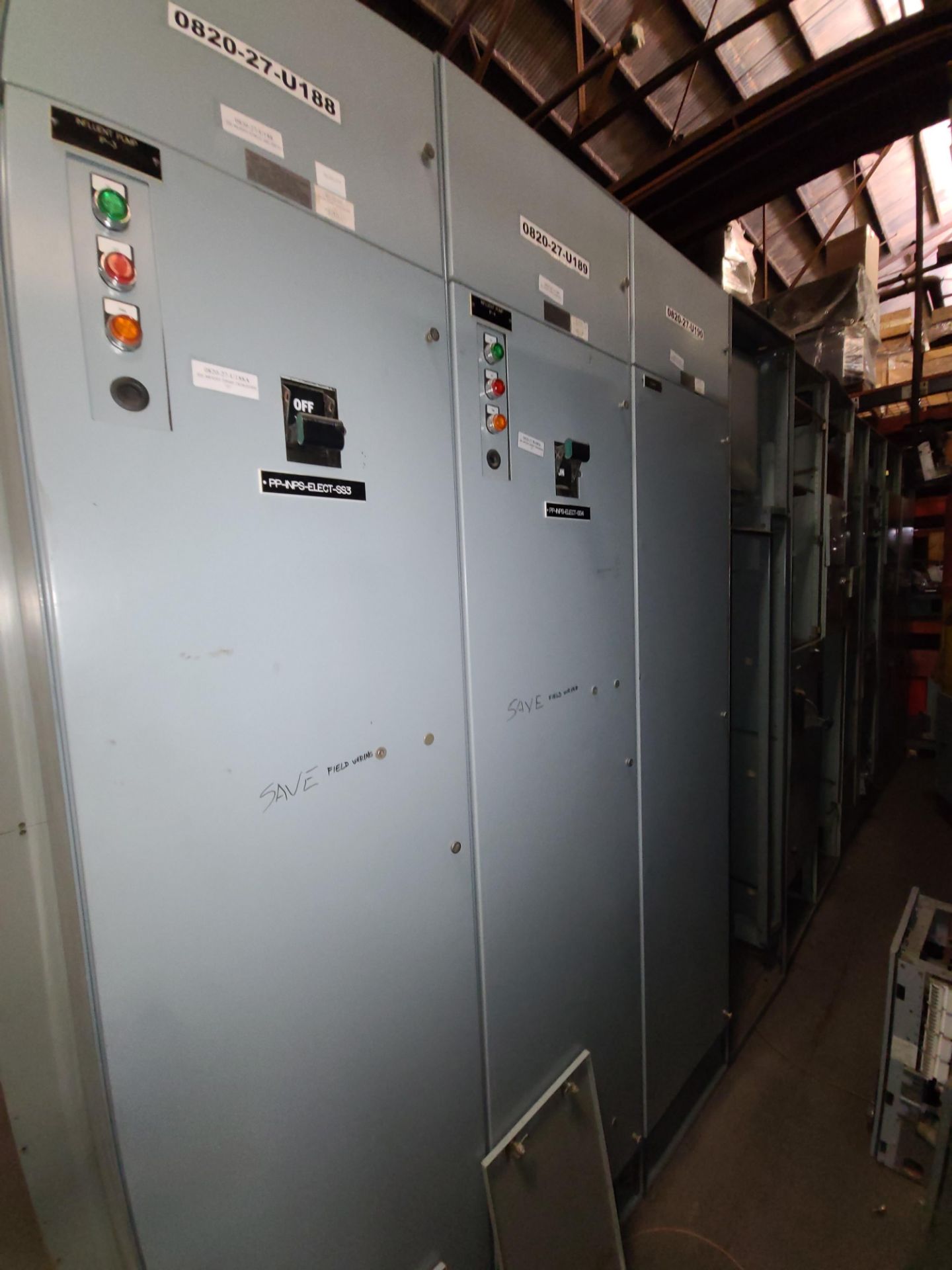 (Lot) GE 9800 MCC, GE 7700, Siemens mod. 95 N-1, 3ph, 480V w/ Assorted Buckets (LOADING FEES: $250) - Image 3 of 4