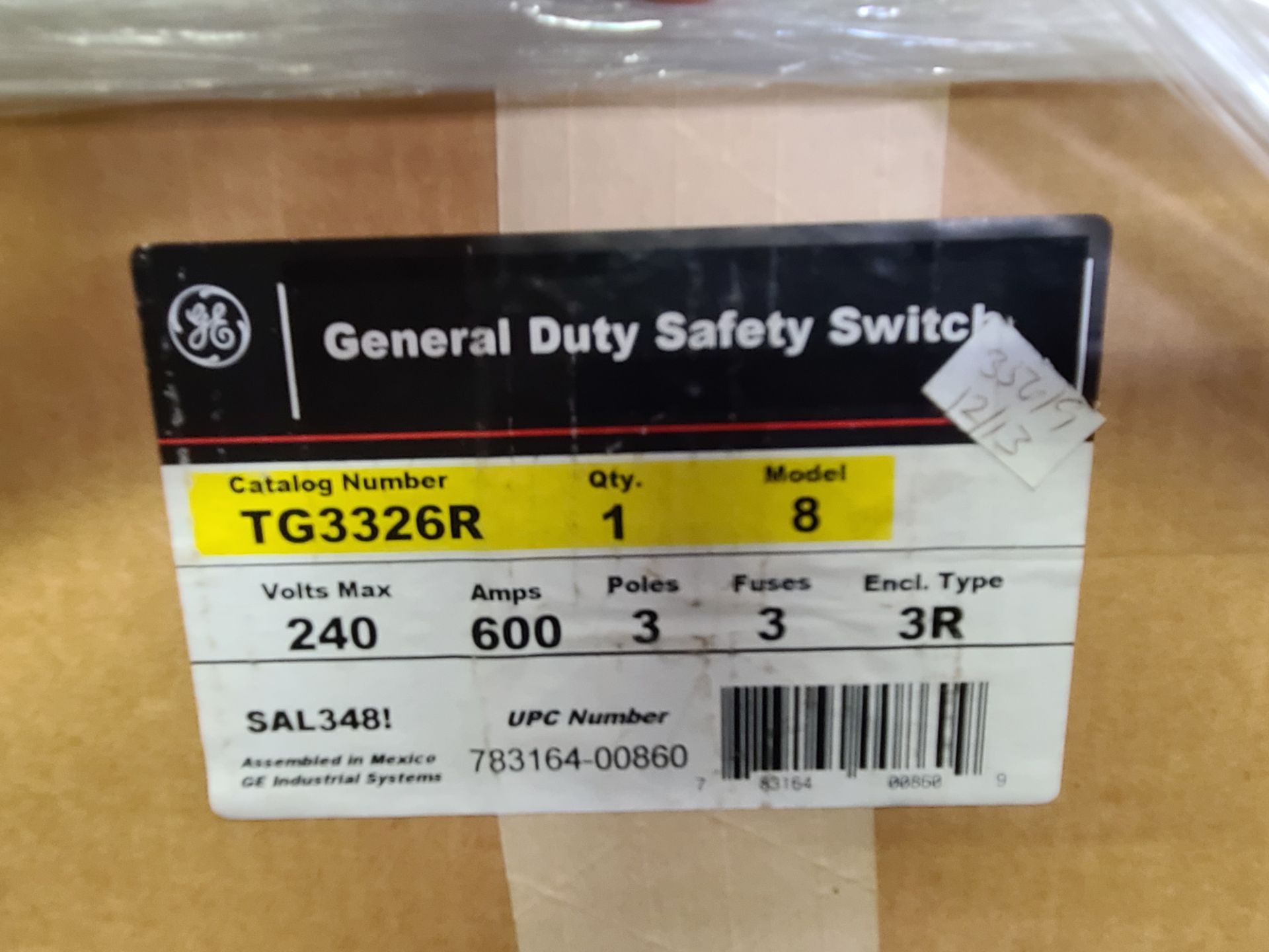 (Lot) General Electric Safety Switches (Approx 15) (3) TH3362R, (1)TGN3324, (1) TDT3363, (1) - Image 5 of 5