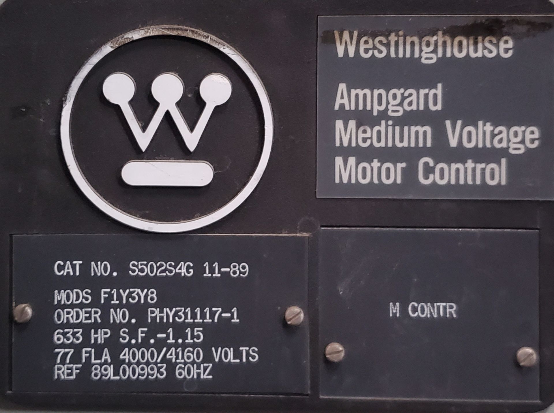 Westinghouse Amp Guard Contacter Vacuum, 360A 30, 7200 V (No Contacter on Main Coil; No Shorting - Image 2 of 4