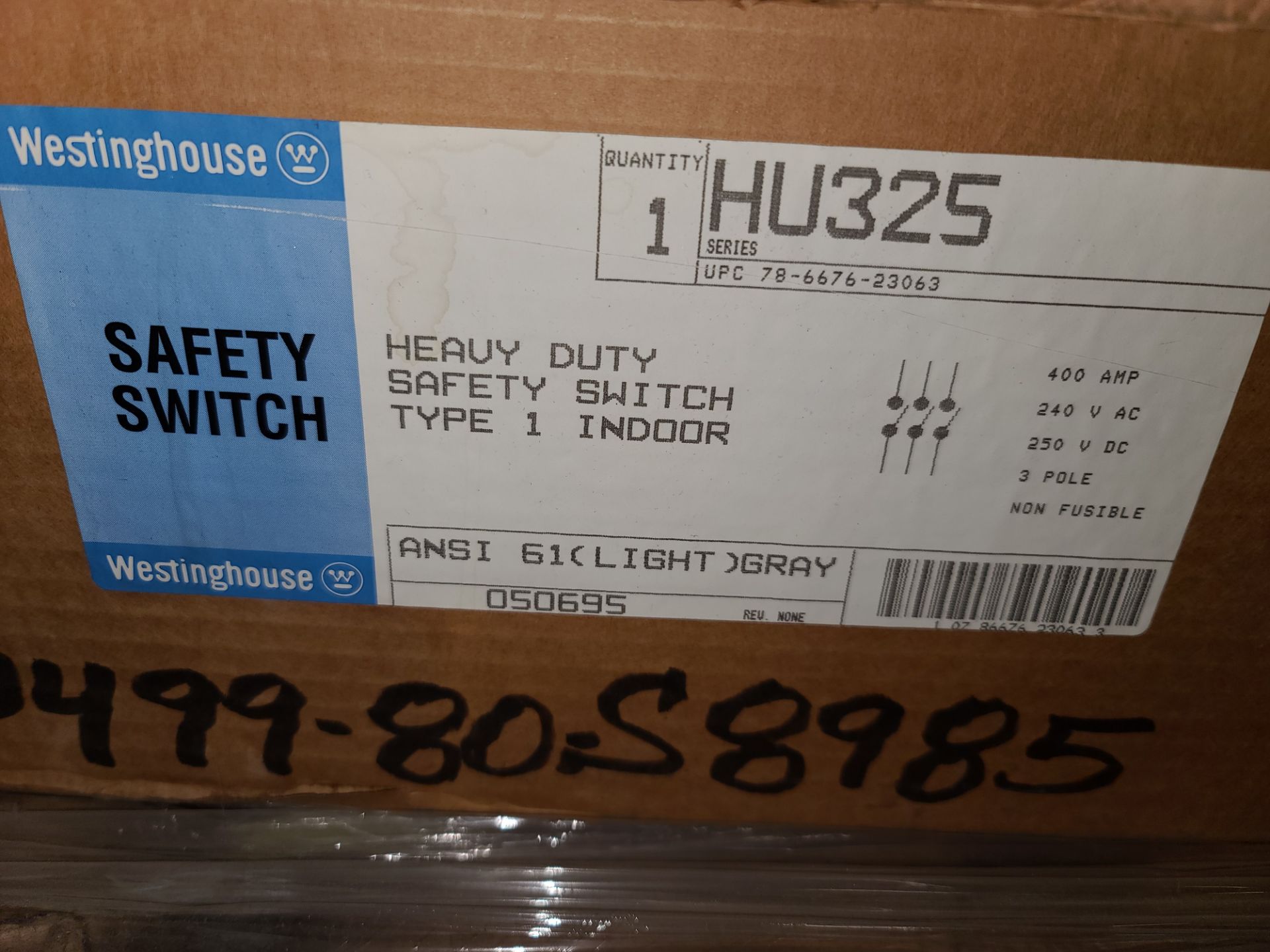 (Lot) West Safety Sws 50HU325 400A 240V, Assorted Plus More Surplus (LOADING FEES: $30) - Image 7 of 9