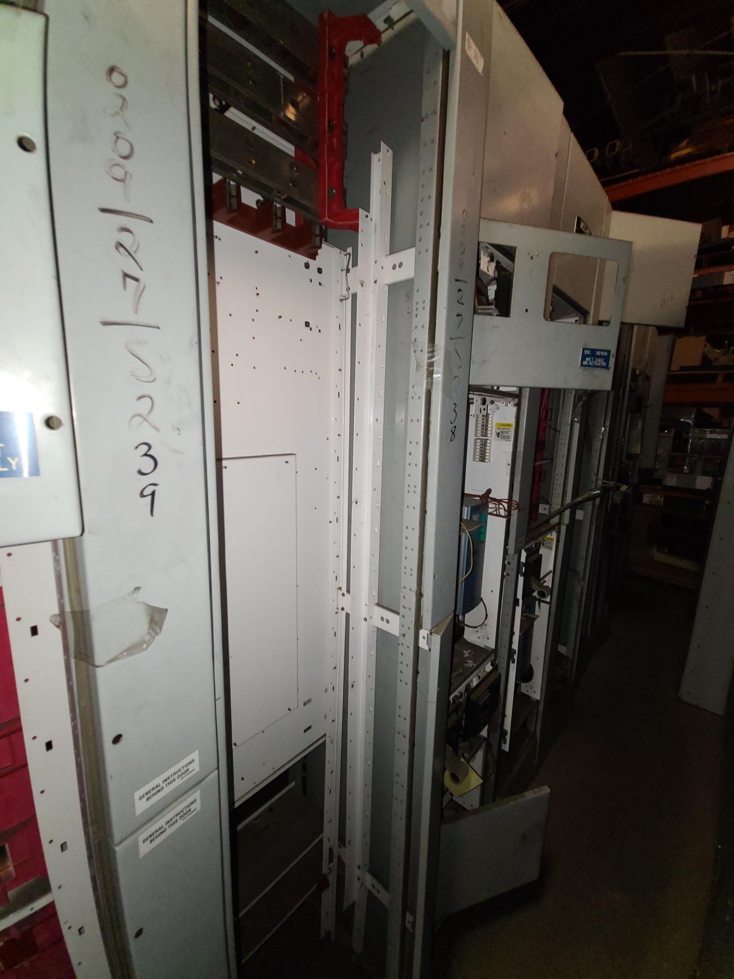 (Lot) West 2100 MCC N-1, 3ph, 480V w/ Assorted Buckets (LOADING FEES: $250) - Image 4 of 5
