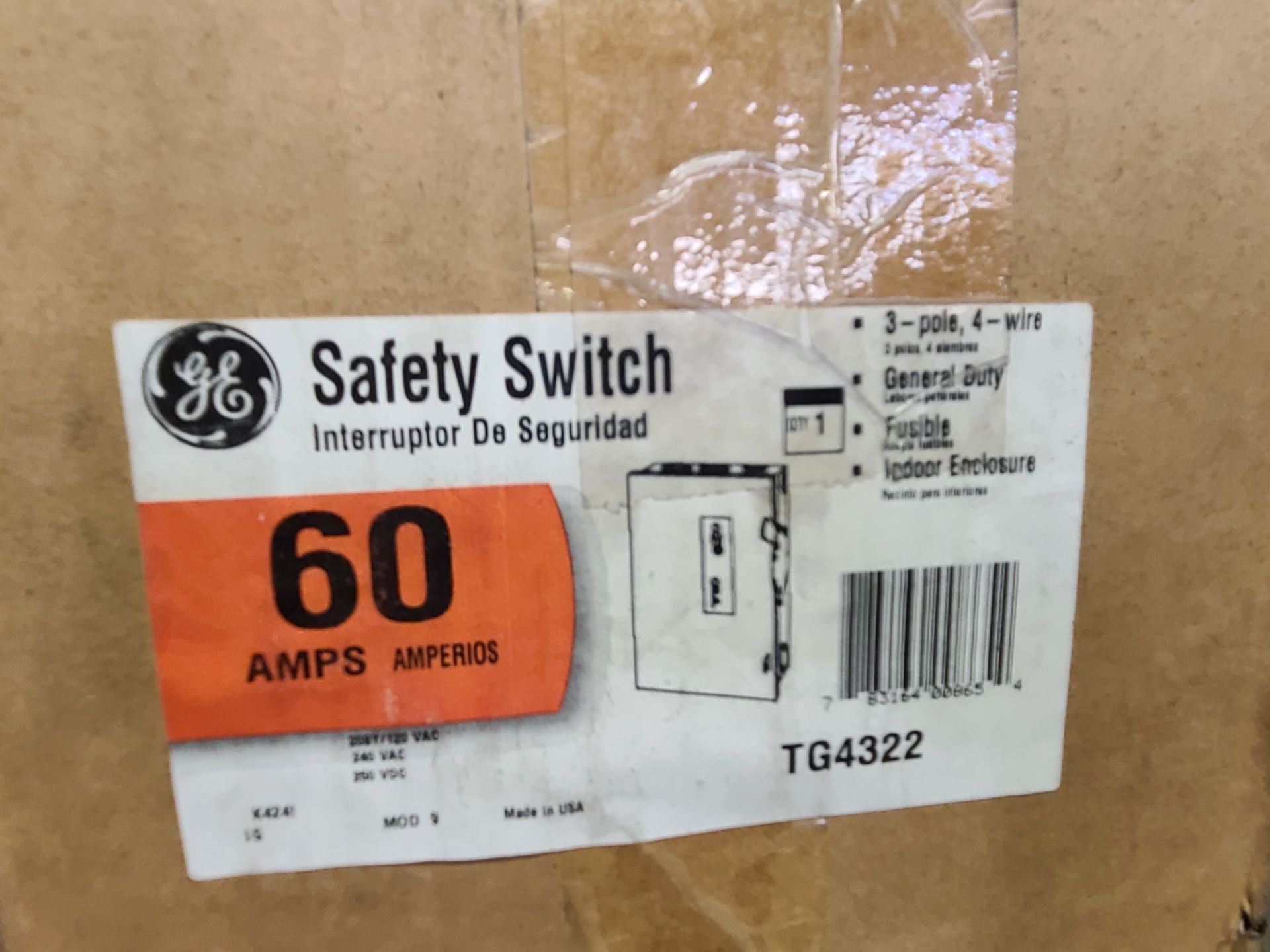 (Lot) General Electric Safety Switches (Approx 15) (3) TH3362R, (1)TGN3324, (1) TDT3363, (1) - Image 3 of 5