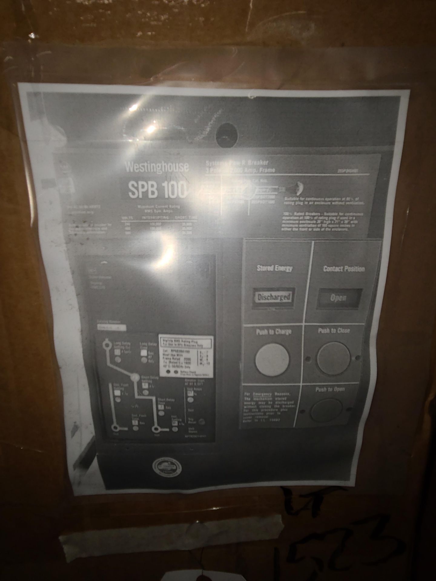 Westinghouse mod. SPB100, LSIG, 2000A Breaker (Reconditioned) (LOADING FEES: $25) - Image 2 of 3