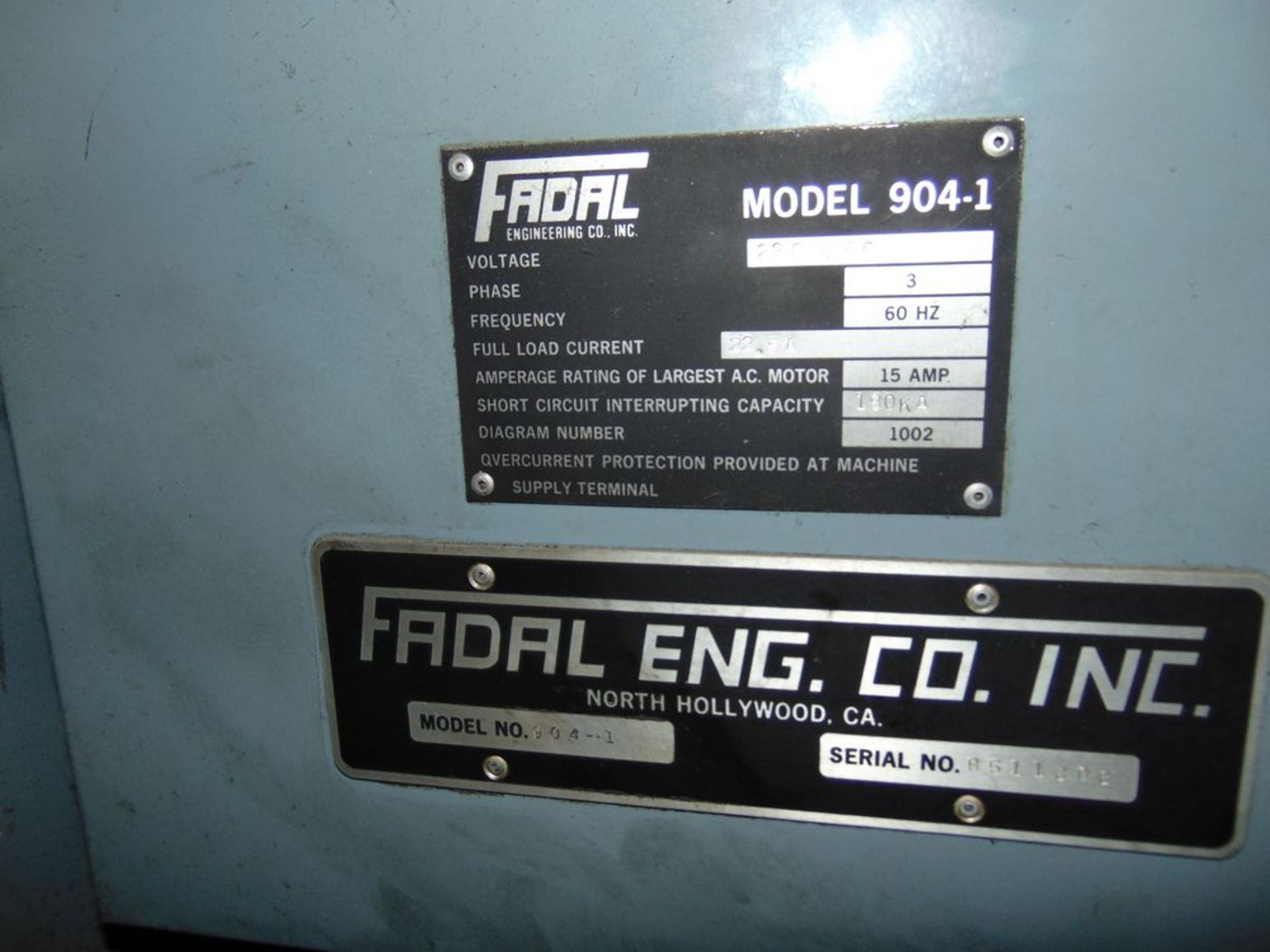 Fadal mos. 904-1 VMC40, CNC Machine Center w/ Fadal - Image 4 of 4