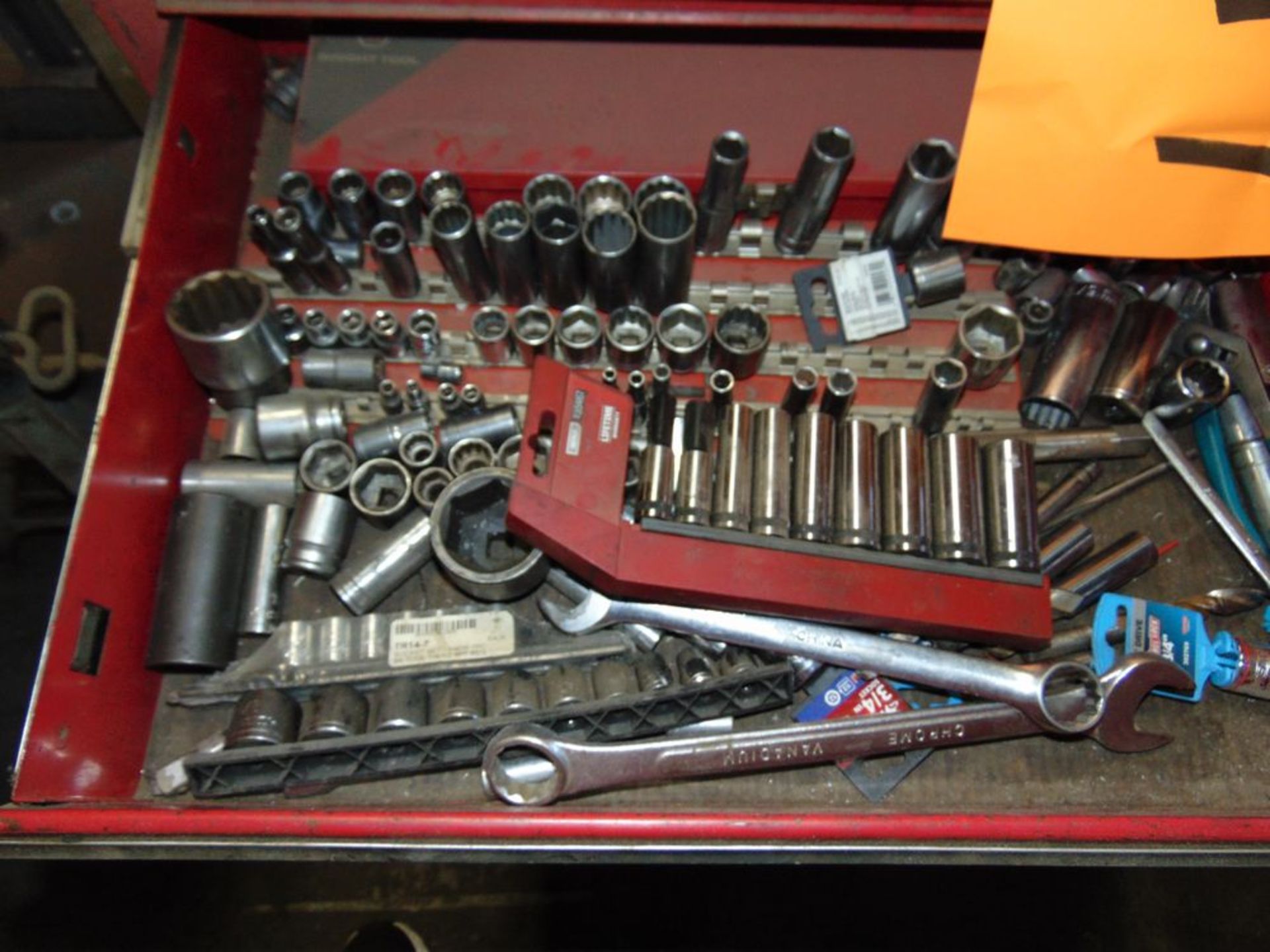 (Lot) Stack-On Portable Tool Box w/ Assorted Hand - Image 3 of 3
