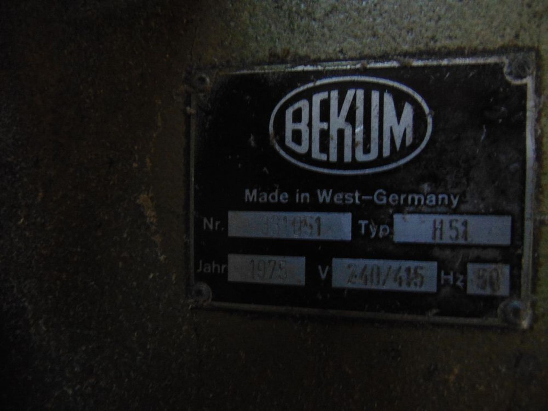 Bekum Type H51, Single Head 60mm Screw Blow Molder - Image 4 of 4