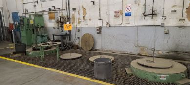 (Lot) of (2) PIT type Furnaces, Approx. 3' x 6' w/ Hoist & Controls Controls (LOADING FEES: $180)